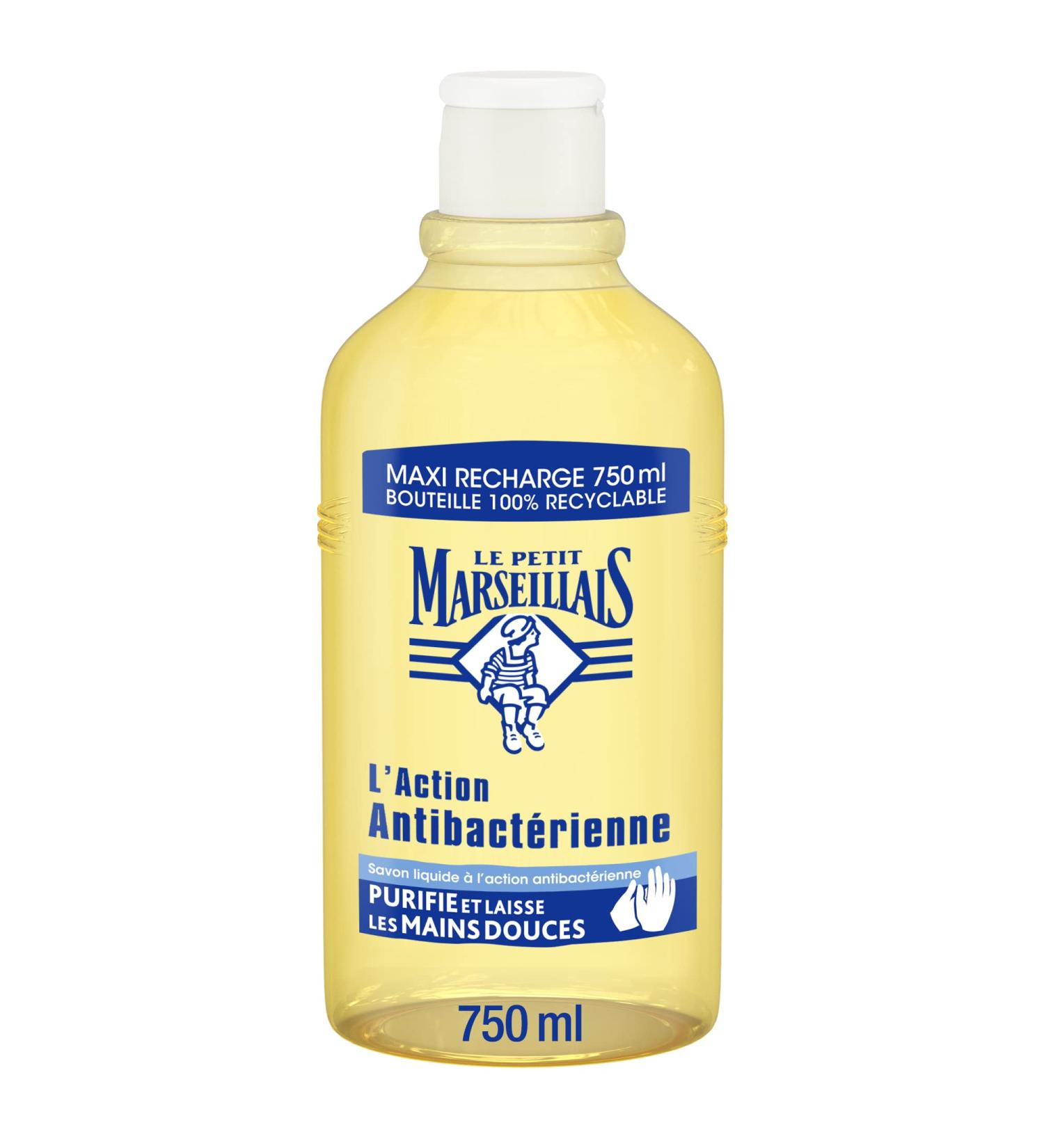 Le Petit Marseillais Liquid Soap with Antibacterial Action Maxi Refill 750ml - Buy Online on GoSupps.com
