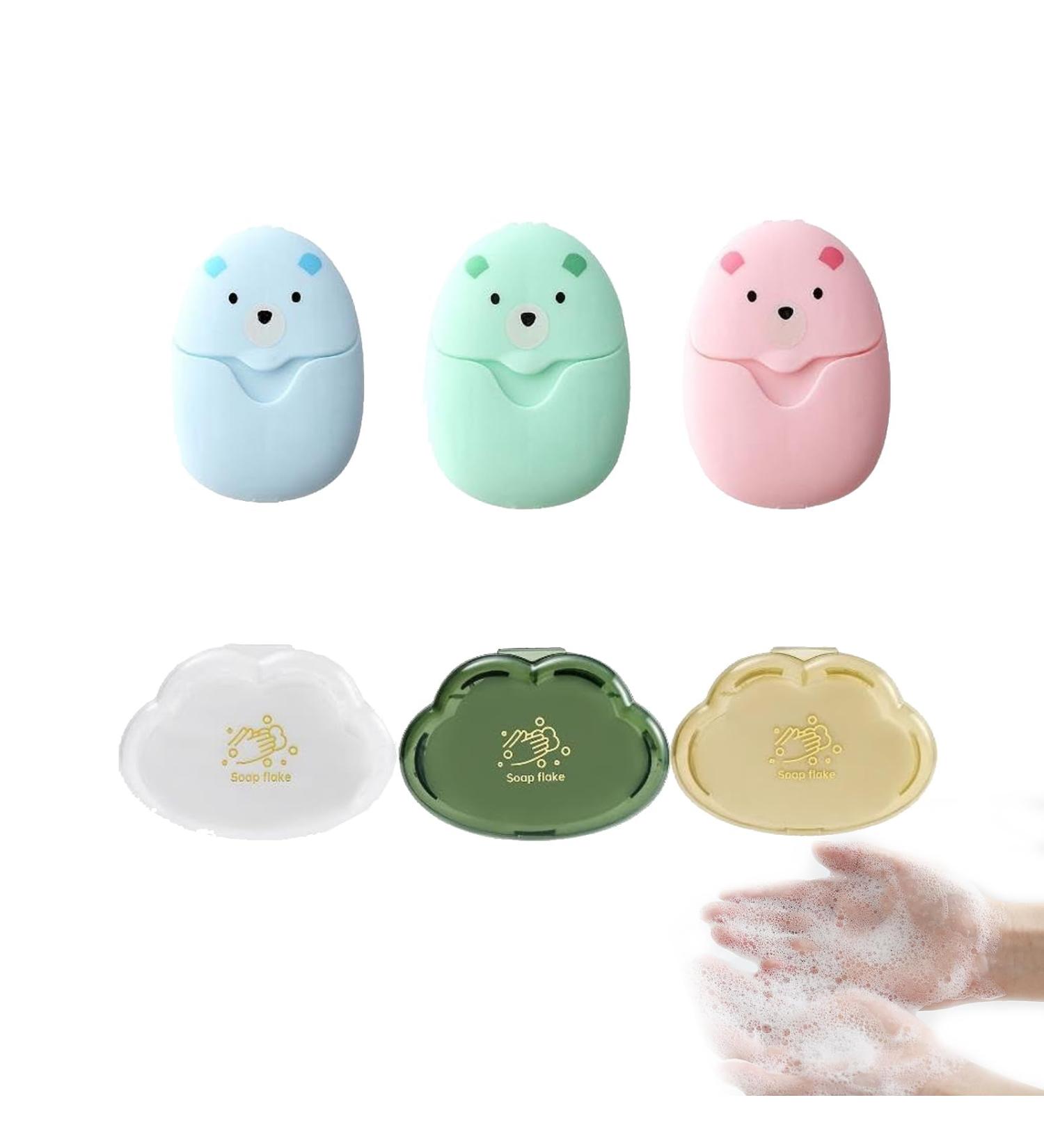 6 Boxes Disposable Paper Soap - Sustainable Mini Portable Soap Leaves for Outdoor Travel & Camping - 50 Pieces Each - Buy Online on GoSupps.com