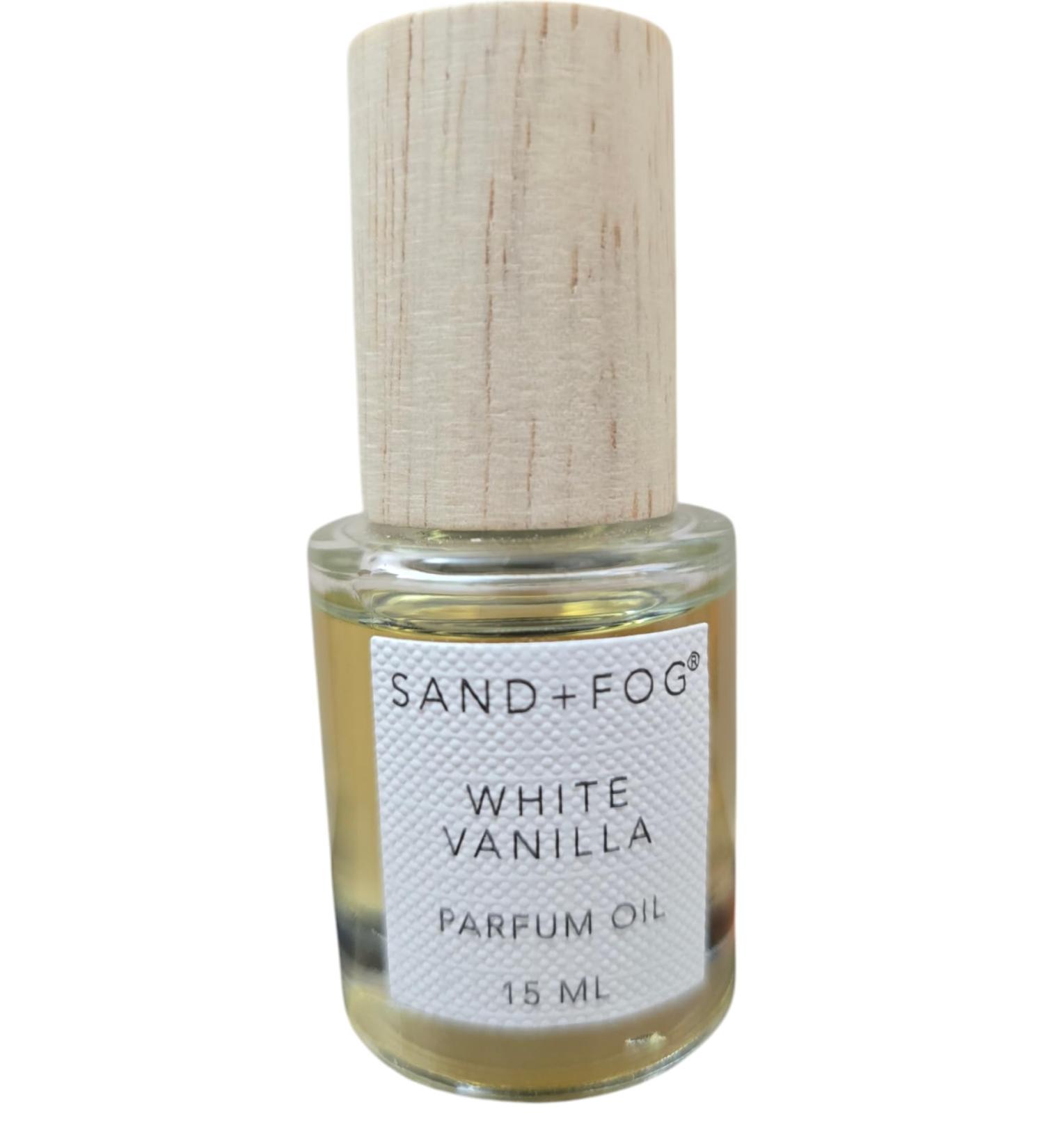 Sand and Fog White Vanilla Rollerball Eau De Parfum Layering Oil Orange Vanilla Powder Butter & Sugar 15 ML Unboxed
