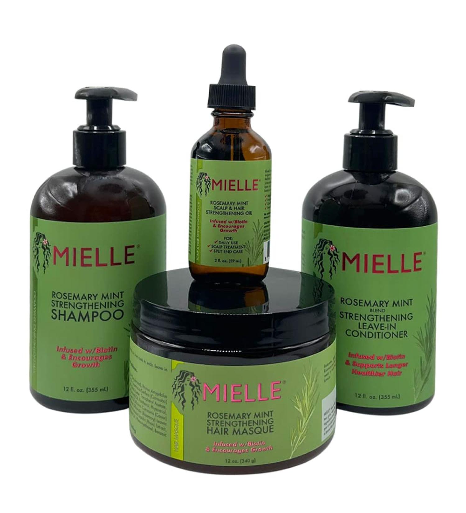 Mielle Rosemary Mint Organics Infused with Biotin Hair Products Bundle - 4 PCS - Buy Online on GoSupps.com