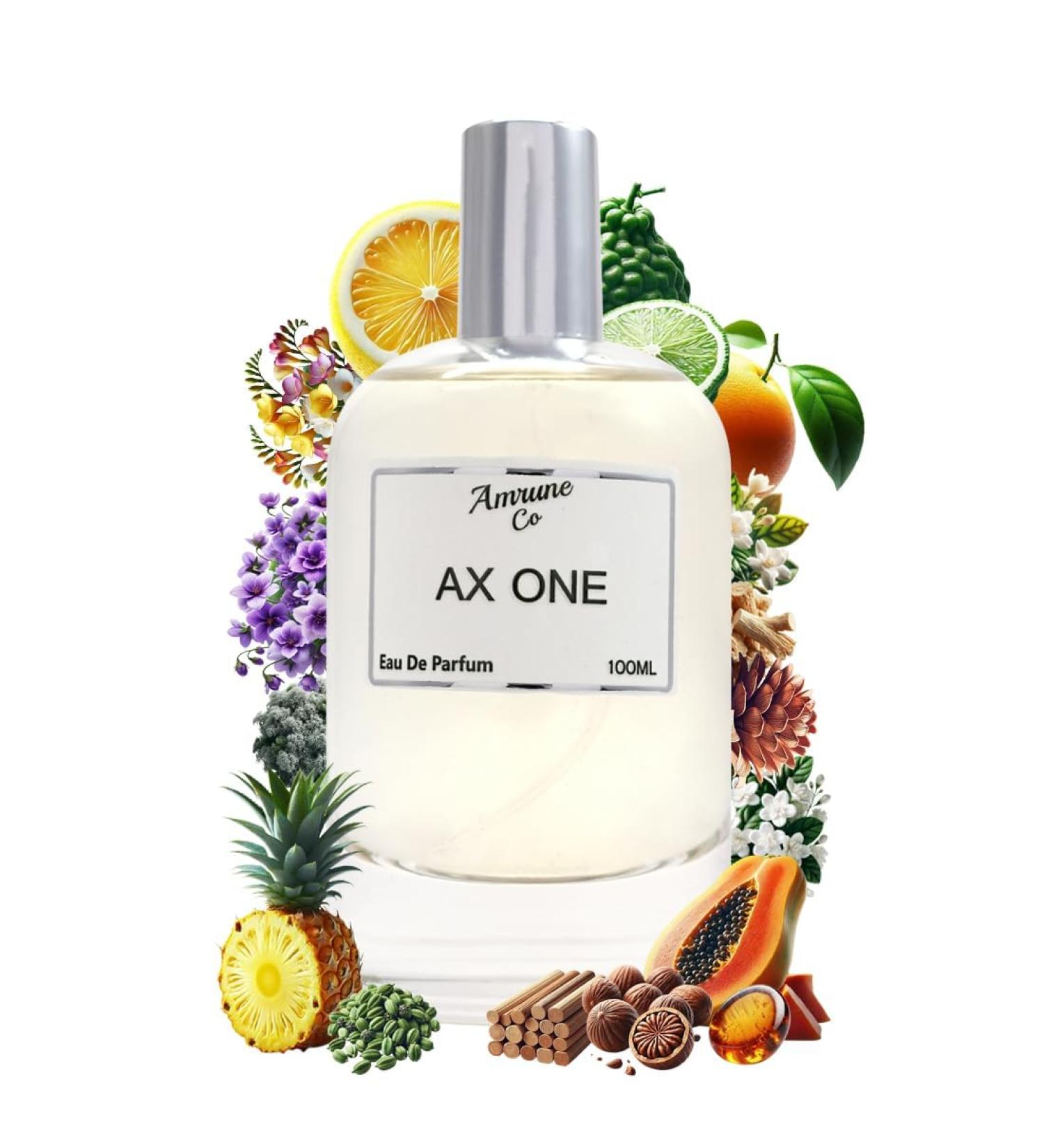 Am-rune. Co. AX One | Luxury Unisex Eau De Parfum | Citrus Green Woody | Perfume Spray for Men & Women | Strong & Long Lasting Fragrance | Luxury Gift for Man & Woman | 100 ml - Buy Online on GoSupps.com