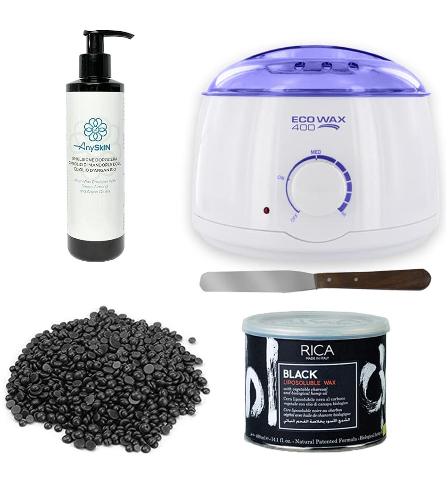 Anyskin Depilation Kit: Professional Wax Warmer & Brazilian Wax Beans 1kg - Complete Epilation Set - Buy Online on GoSupps.com