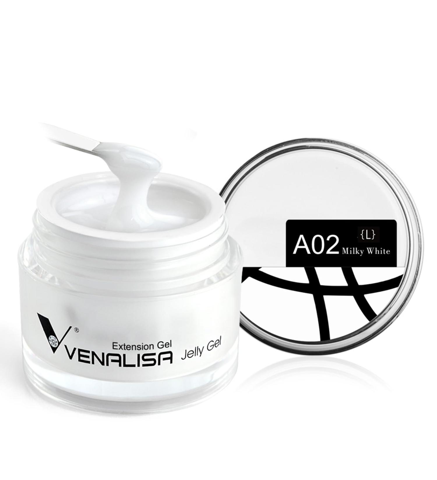 VENALISA 50ml Builder Nail Gel Kit - French Nail White Poly Gel Builder for Acrylic Nail Art - Extend Construction Jelly Poly Gel AL02 - Buy Online on GoSupps.com