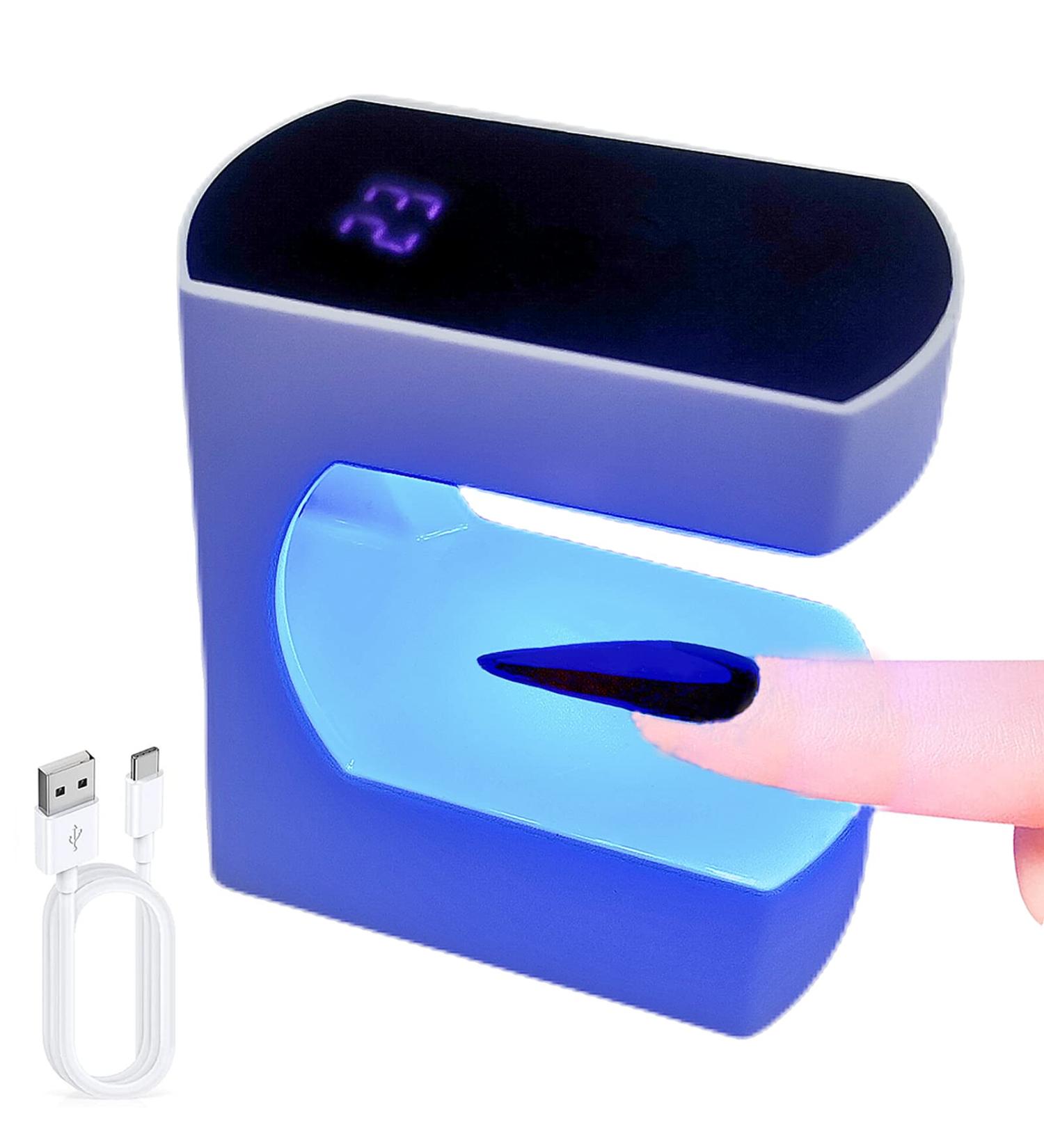 Lishumei Mini LED Nail Lamp 24W UV Light with Timer | Portable USB Nail Dryer for Gel Nails | Quicky-Dry UV Lamp for Travel Manicure Art - Buy Online on GoSupps.com