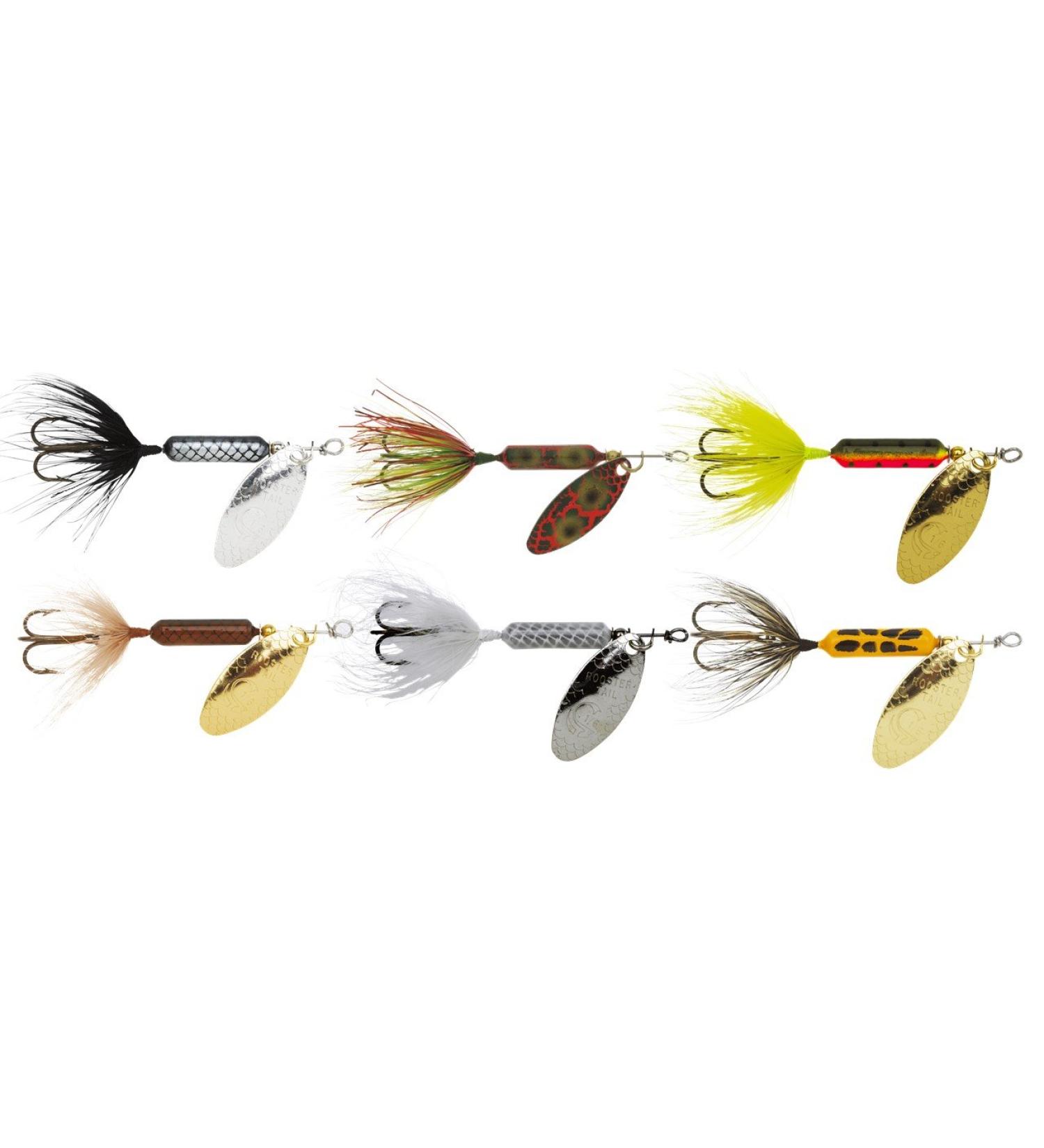 Yakima Bait Rooster Tail Trophy PAK 350- BL, FRB, FRT, SF, WH, YLCD 208- 1/8 oz