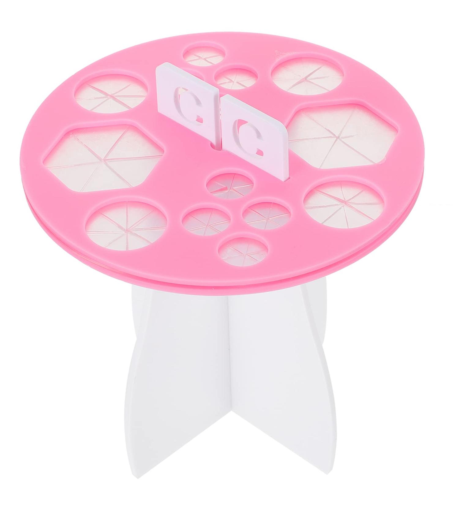 Mobestech Makeup Brush Drying Rack - Creative Acrylic Organizer for Cosmetic Brushes - Pink Storage Holder - Buy Online on GoSupps.com