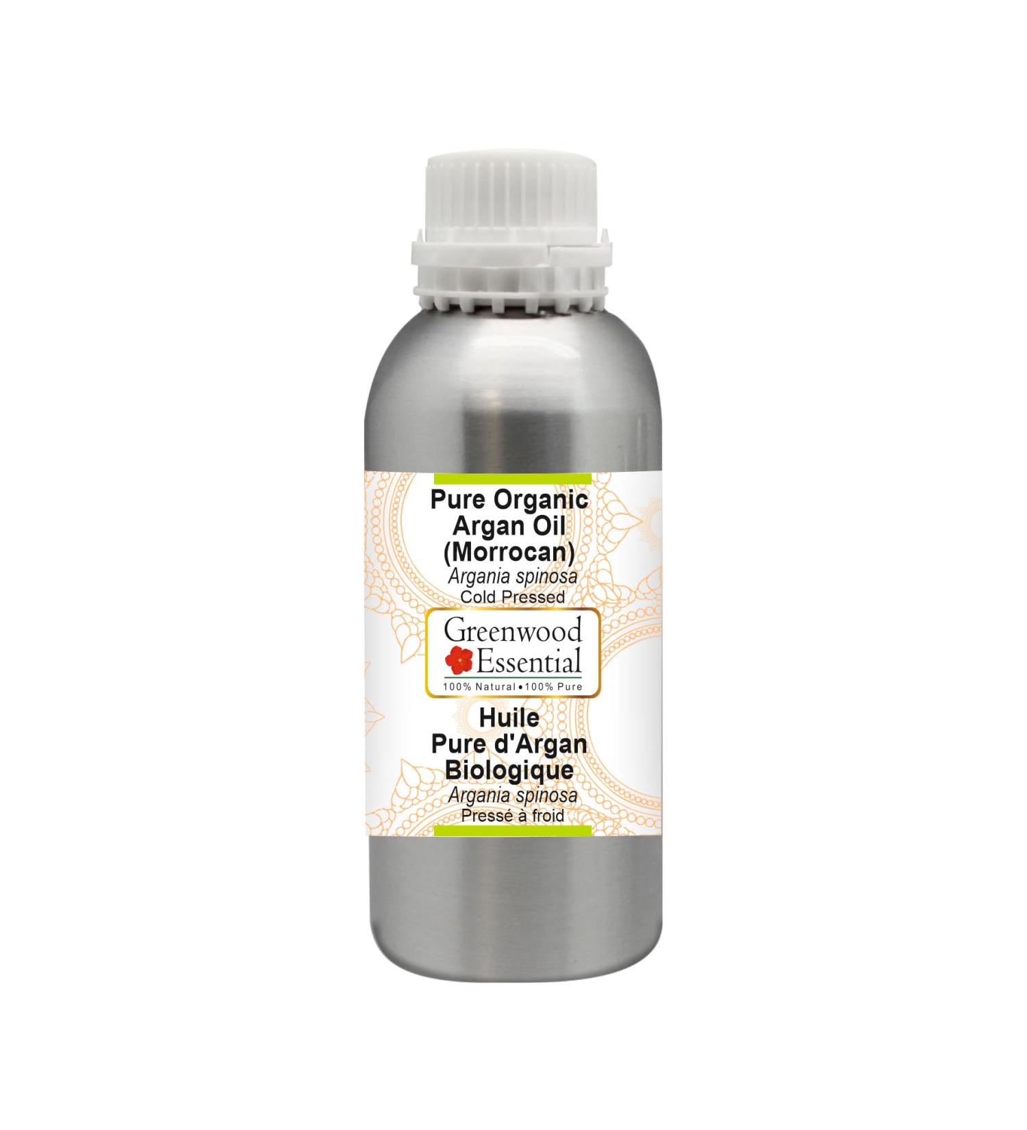 Greenwood Essential Huile d'argan bio naturelle (marocaine). (Moroccan) press e froid 1250 ml - Buy Online on GoSupps.com
