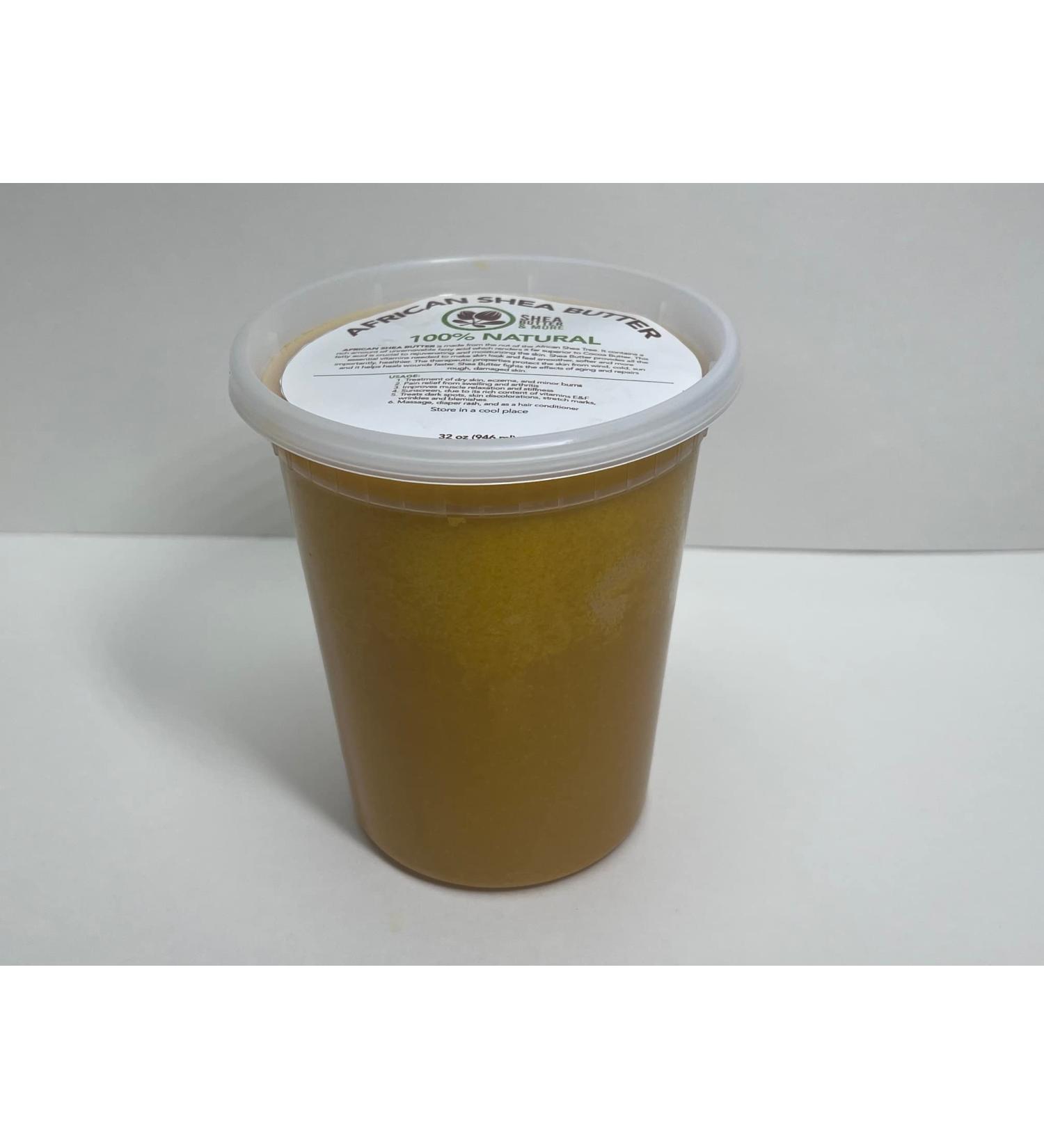 Buy Premium 32 oz Yellow African Shea Butter - All-Natural Moisturizer for Skin & Hair | International Shipping Available - Buy Online on GoSupps.com