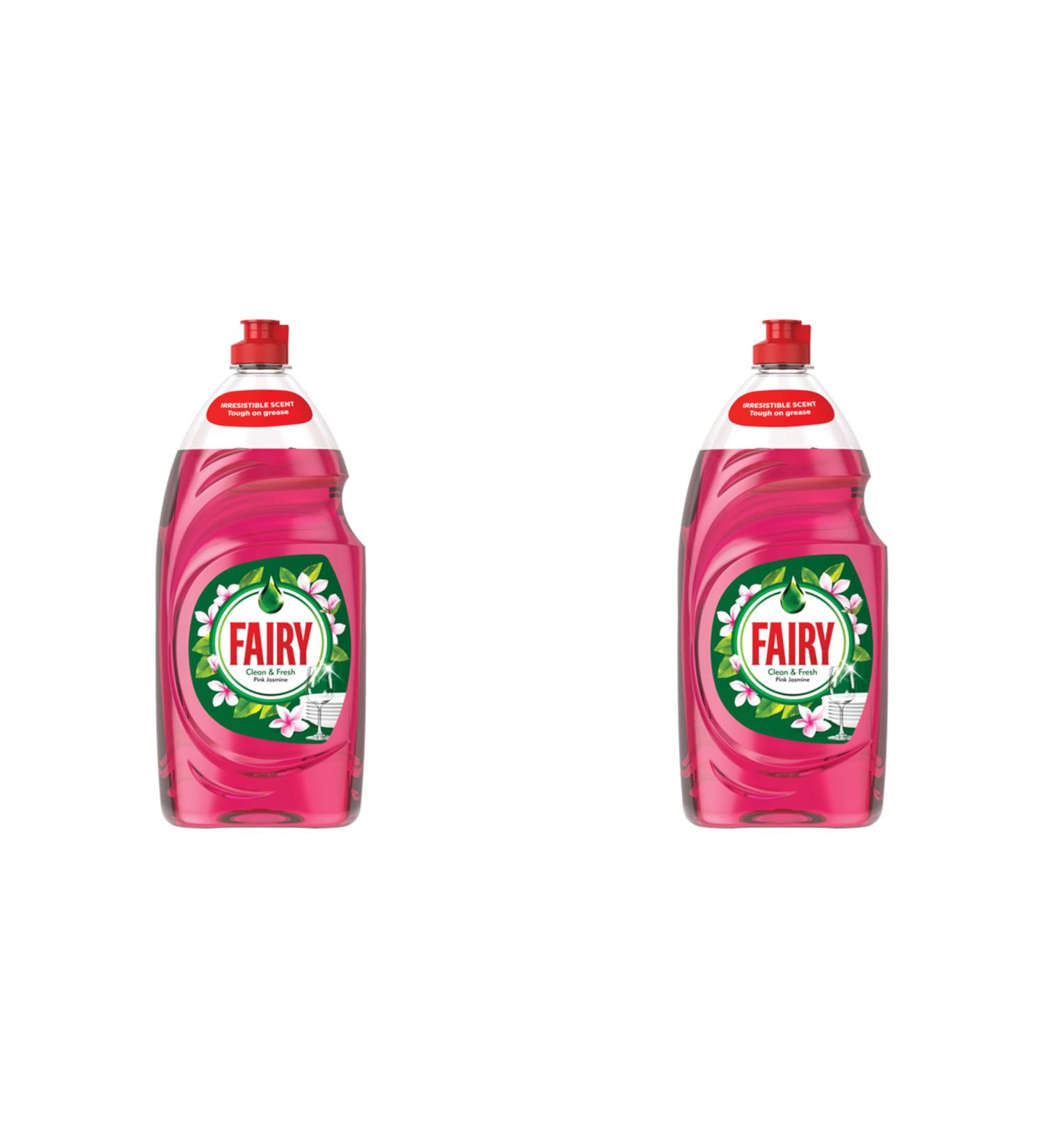Fairy Clean & Fresh Pink Jasmine Washing Up Liquid 1015ml - PACK OF 2 - Buy Online on GoSupps.com