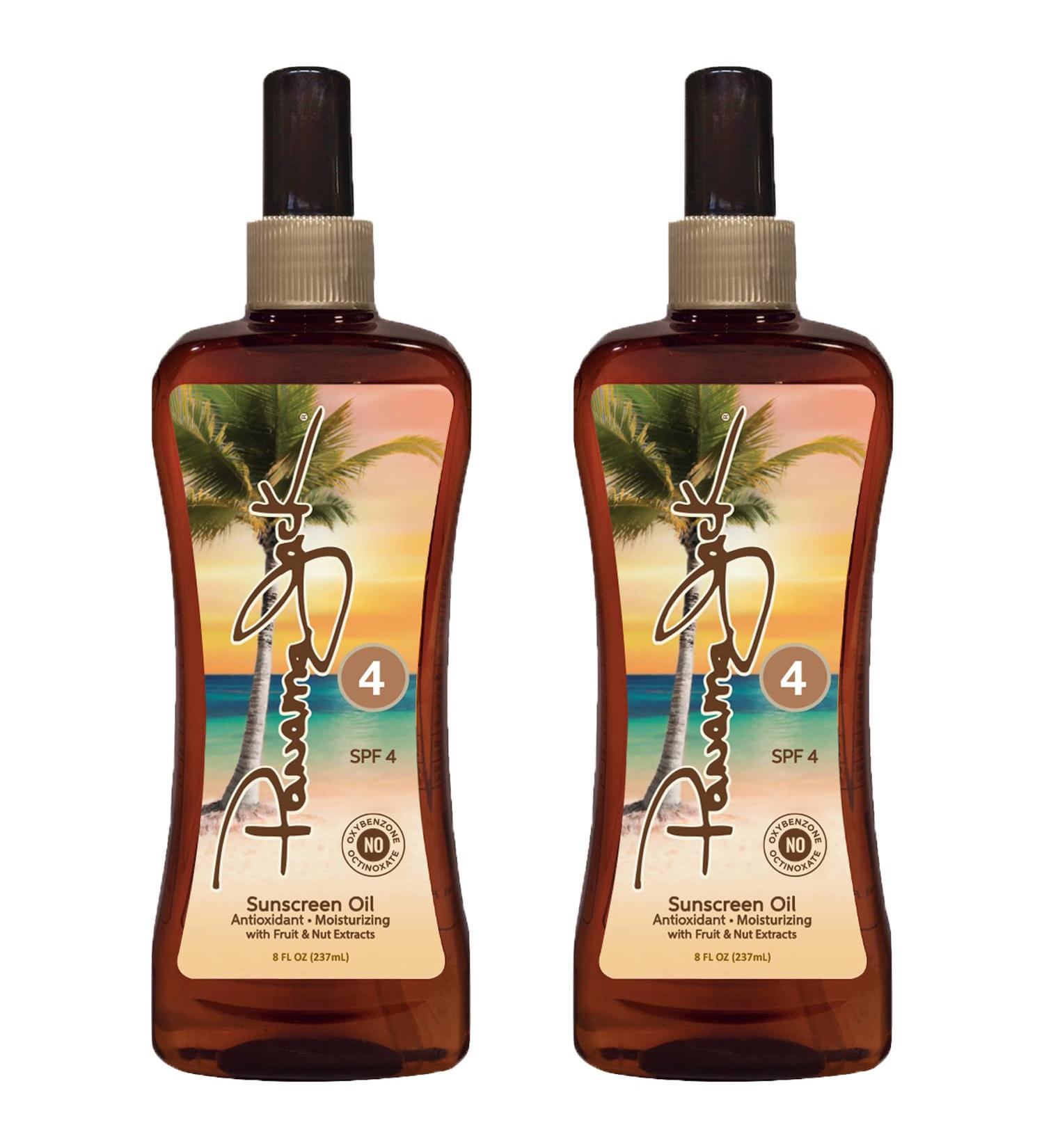 Panama Jack SPF 4 Sunscreen Tanning Oil - PABA, Paraben, Gluten, & Cruelty Free - 8 FL OZ (Pack of 2) - Buy Online on GoSupps.com