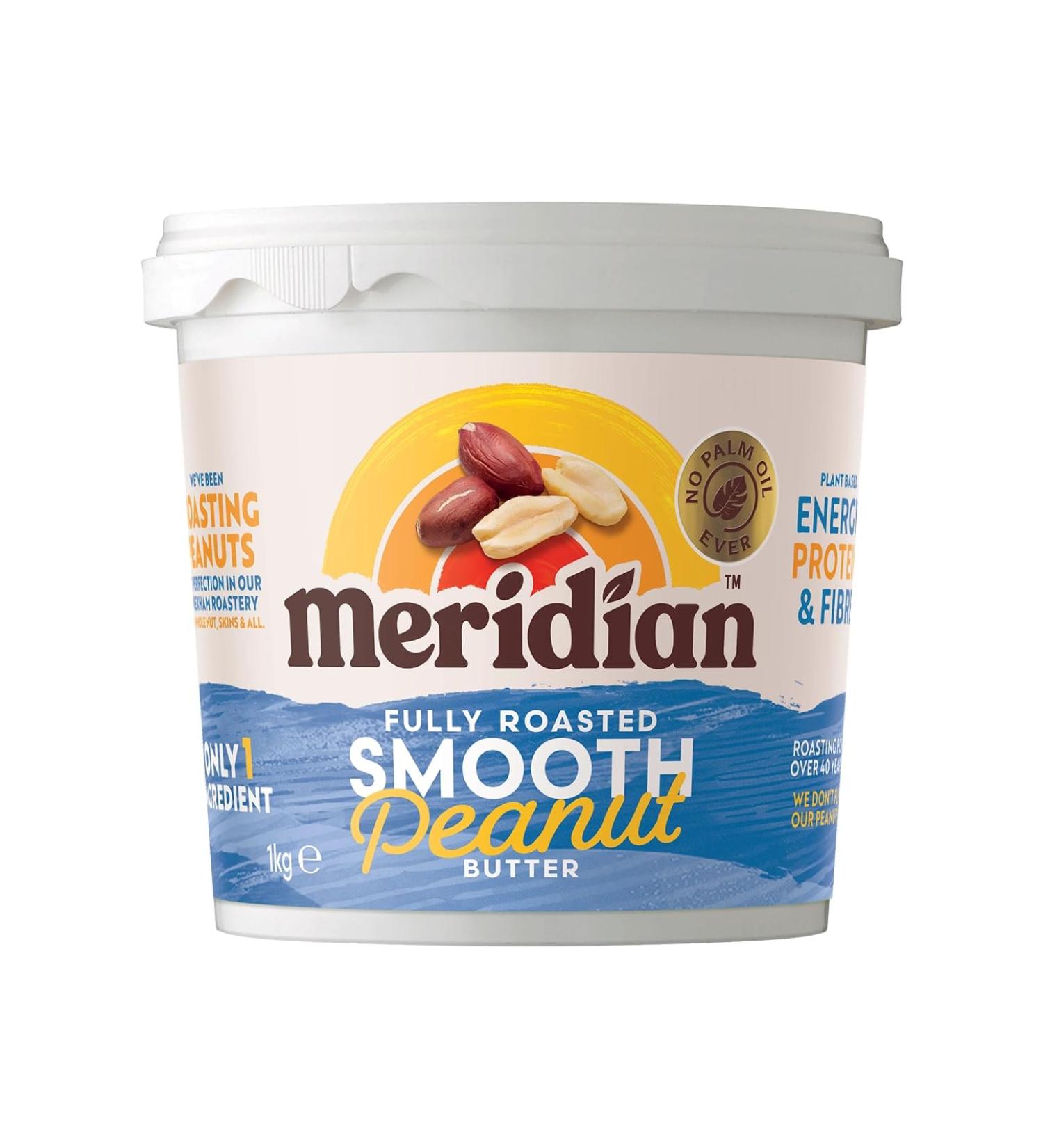 Meridian Natural Peanut Butter 1kg Smooth