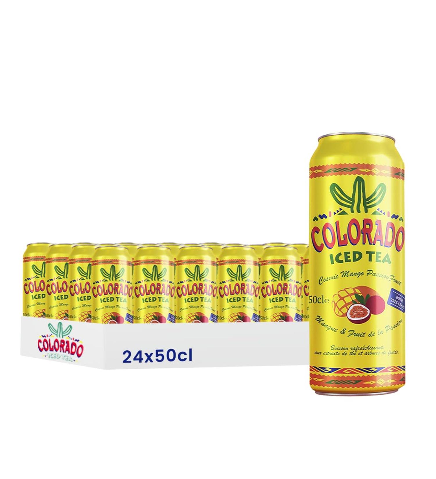 Colorado Iced Tea Mangue Fruit de la Passion Th Glac aux Extraits de Th et Ar mes de Fruits 50cl Lot de 24 - Buy Online on GoSupps.com