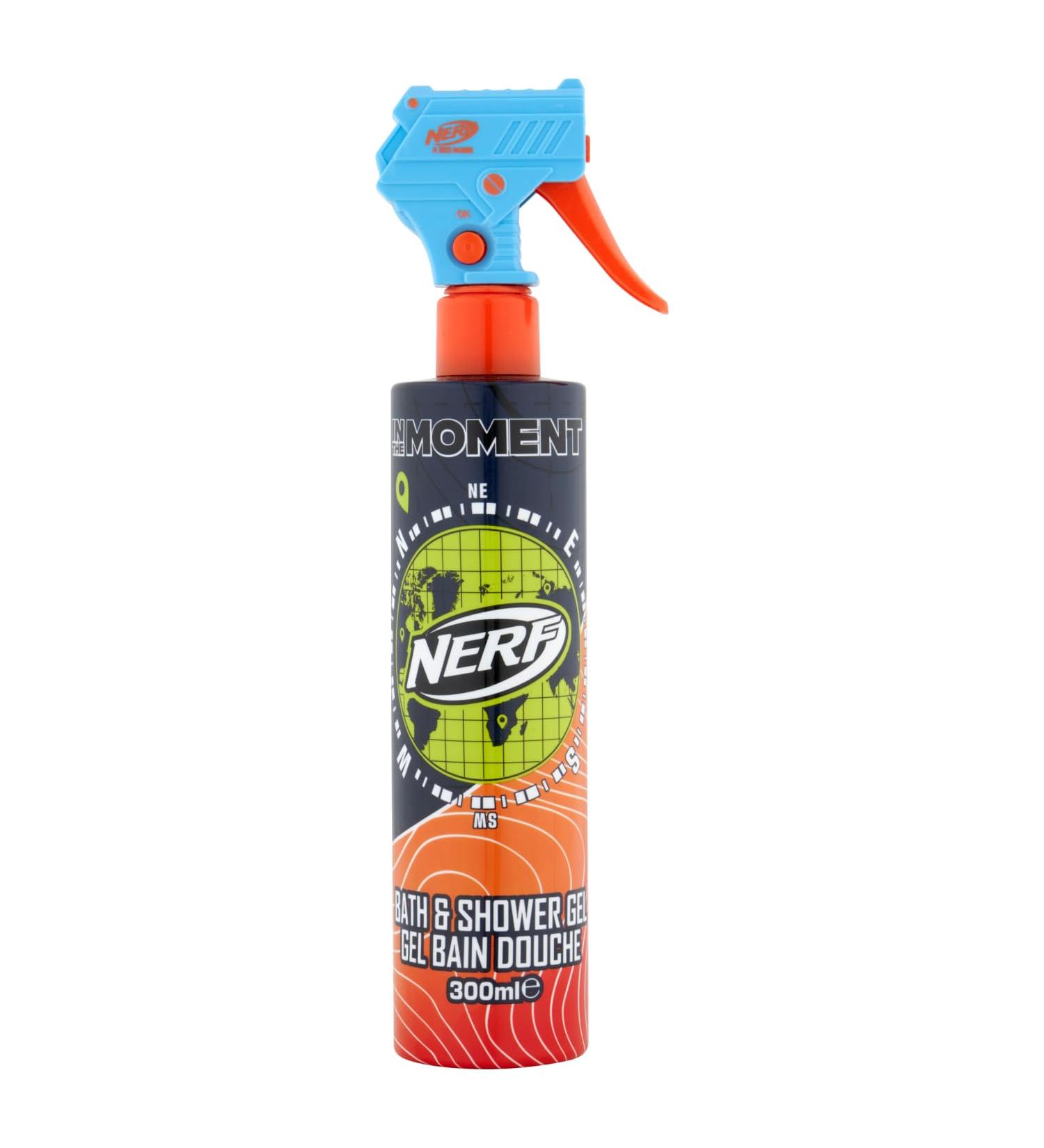 Nerf Get Hyped! Bath & Shower Gel 300ml - Blaster Trigger Shower Gel - Children's Shower Gel - Buy Online on GoSupps.com