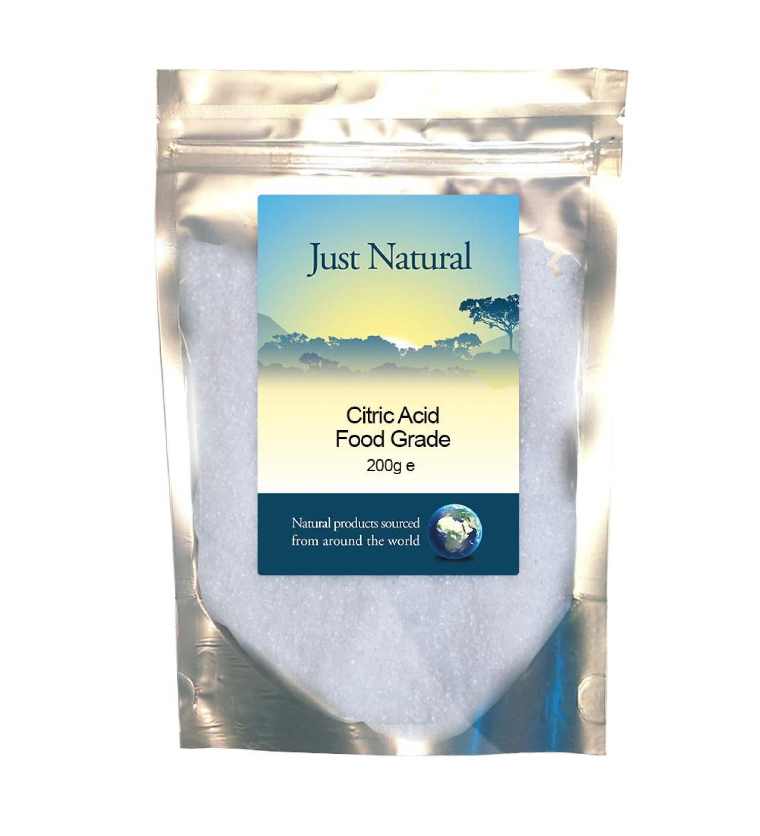 Just Natural Citric Acid - Food Grade 200g