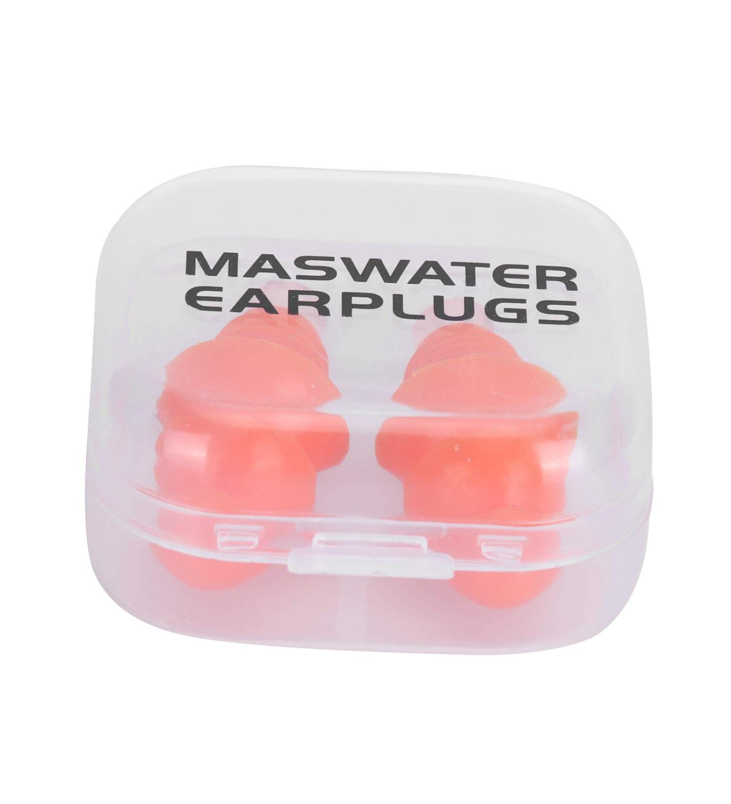 Noise Cancelling Earplugs for Sleeping | Reusable Silicone Waterproof Ear Plugs for Noise Reduction | Orange + PP Box - Buy Online on GoSupps.com