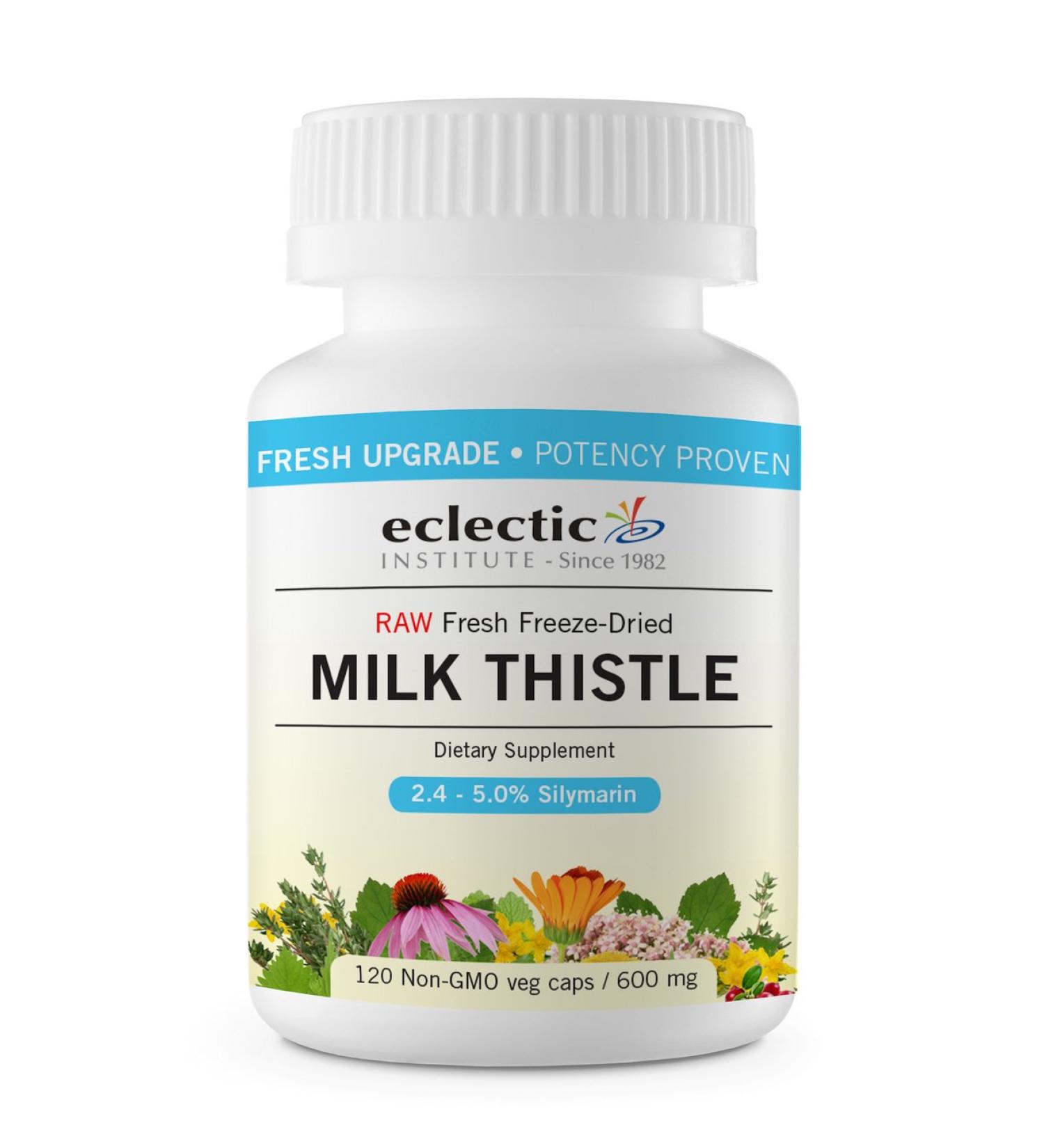 Eclectic Milk Thistle 600 Mg Fduv Blue 120 Count