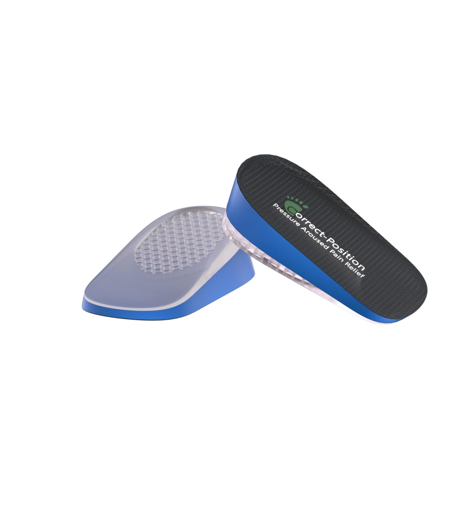 Thick Heel Lift Inserts for Heel Pain Relief and Height Increase - Blue, 1 Pair - Buy Online on GoSupps.com