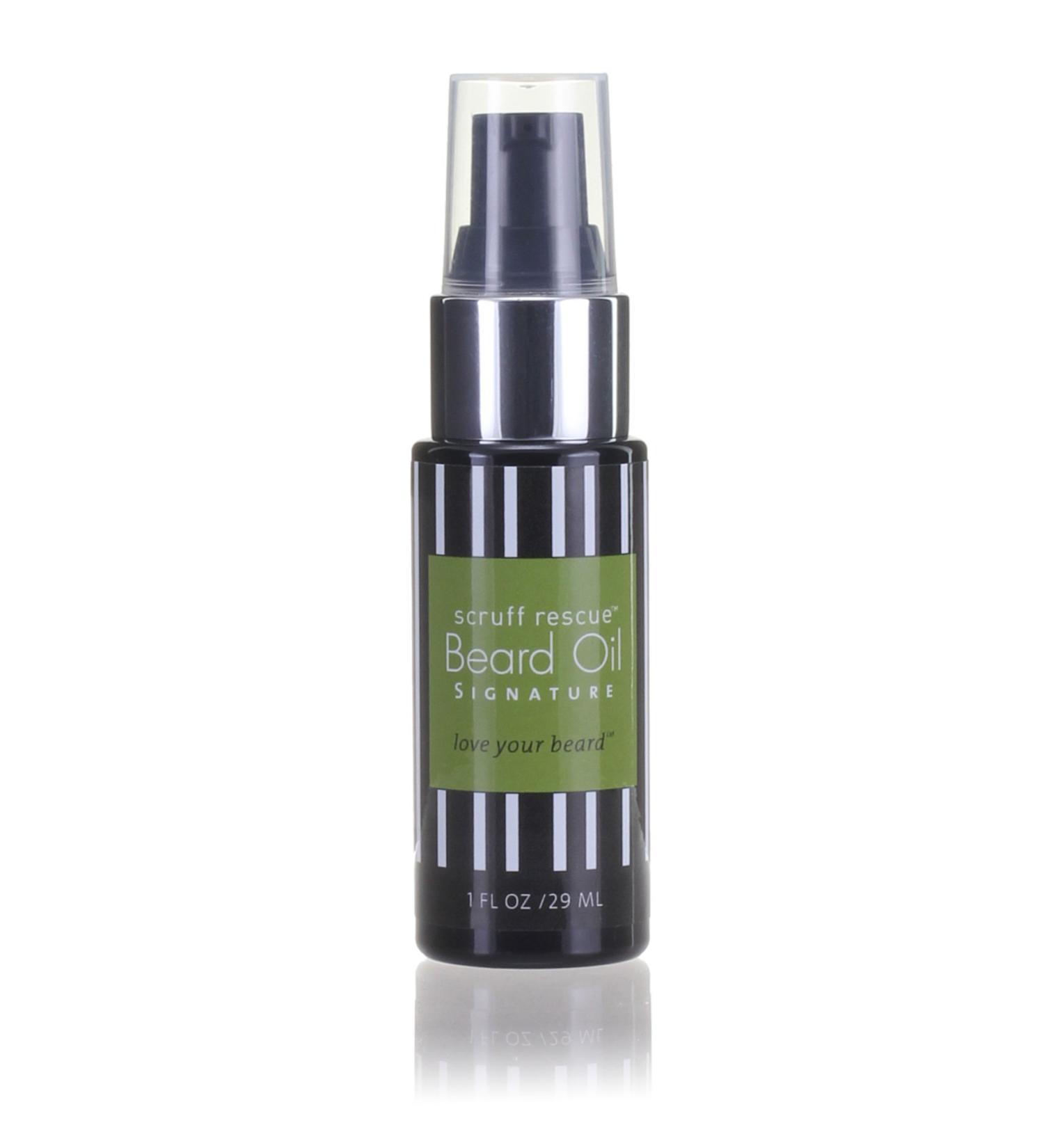 SCRUFF RESCUE Beard Oil - Organic Conditioning & Moisturizing Signature Cedar & Bergamot Scent 1 fl oz Spill-Proof Pump No Synthetics - Ship Internationally - Buy Online on GoSupps.com