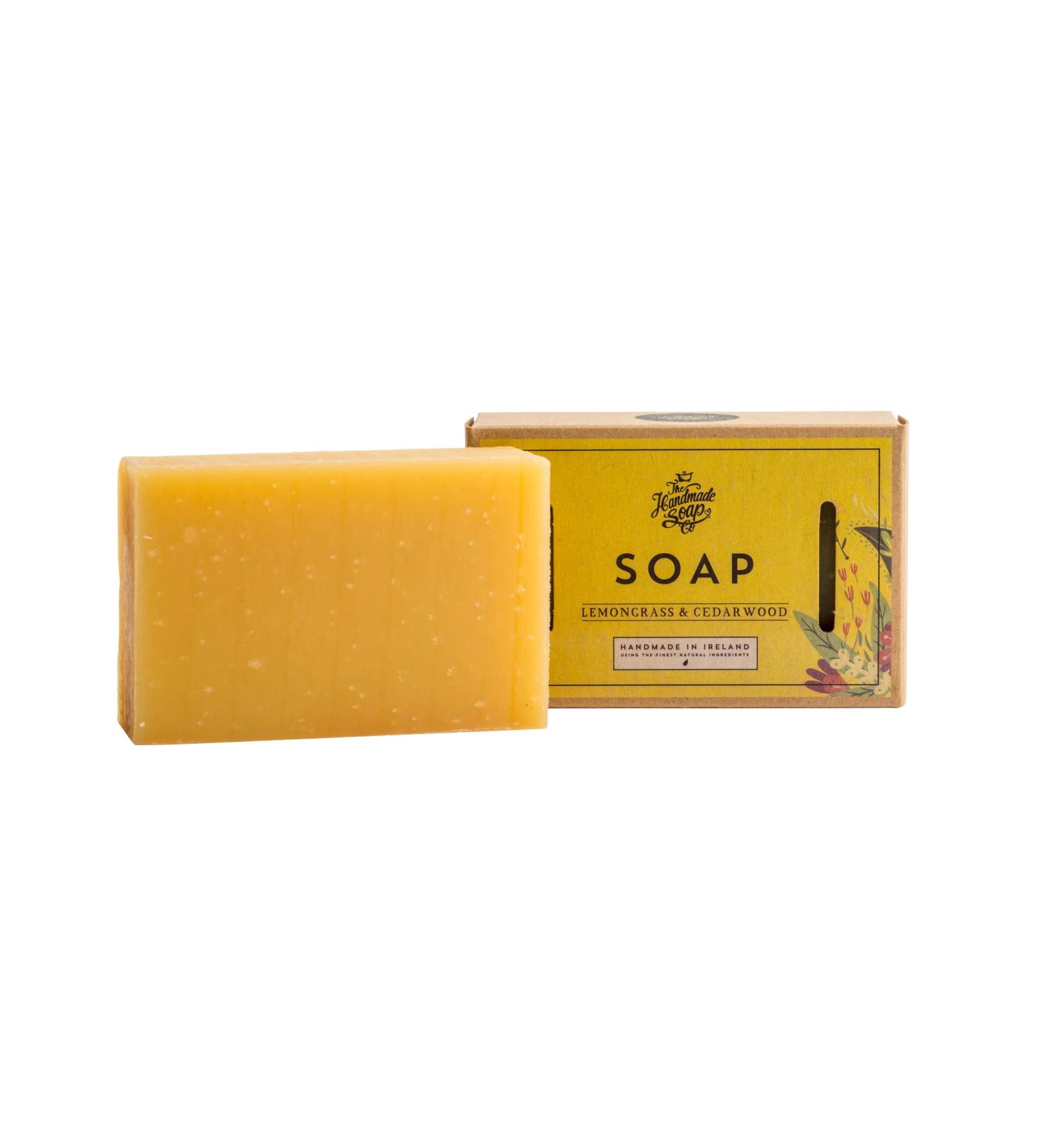 Handmade Natural Soap Bar - Lemongrass & Cedarwood 5 Oz | International Shipping Available - Buy Online on GoSupps.com