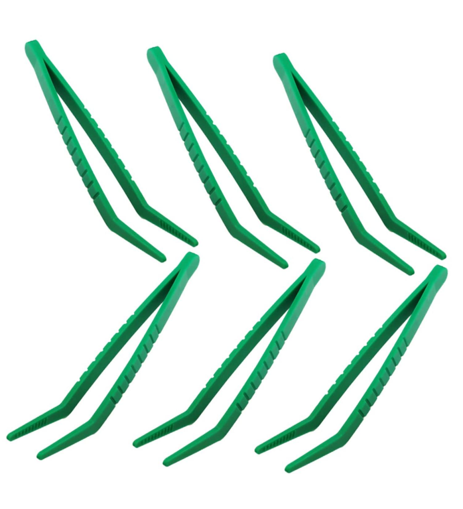 ULTECHNOVO 6pcs Kids Collection Tweezers Set - Craft, Wig Plucking, Science & Reptile Feeding Tongs - Green Medium - Buy Online on GoSupps.com