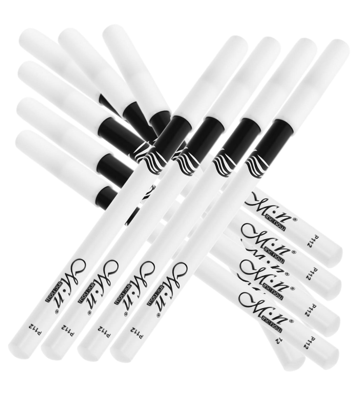 Gogogmee 40 Pcs Lying Silkworm Eyeliner White Makeup Pencil Make up Eyeliner Pen Makeup Eyeliner Wooden Pole - Buy Online on GoSupps.com