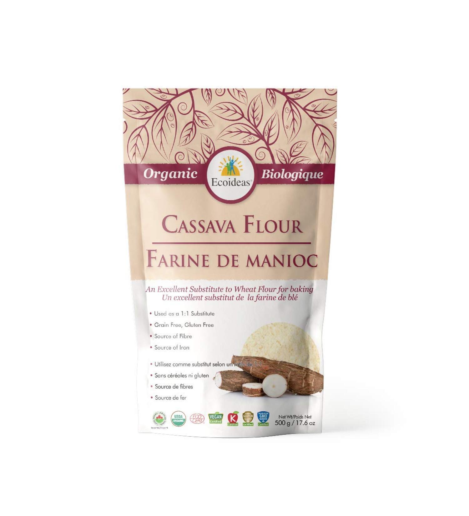 Organic Cassava Flour 500g 500 g (Pack of 1) - Buy Online on GoSupps.com