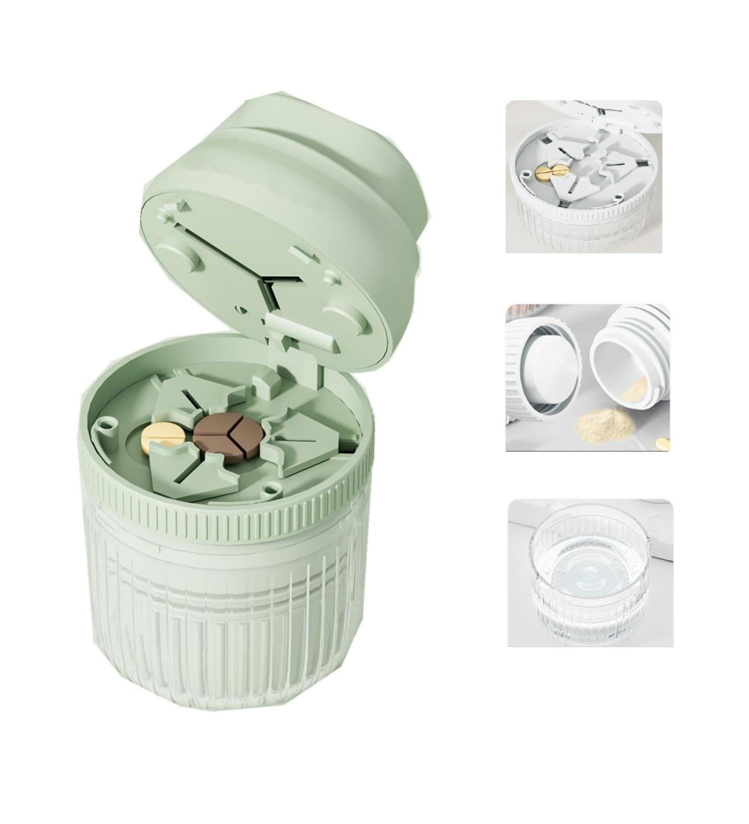 Broyeur de Pilules Coupe Comprim Coupe Medicaments pour Couper et craser Petits et Gros Cachets S parateur de Comprim s avec Lame (moudre vert) - Buy Online on GoSupps.com