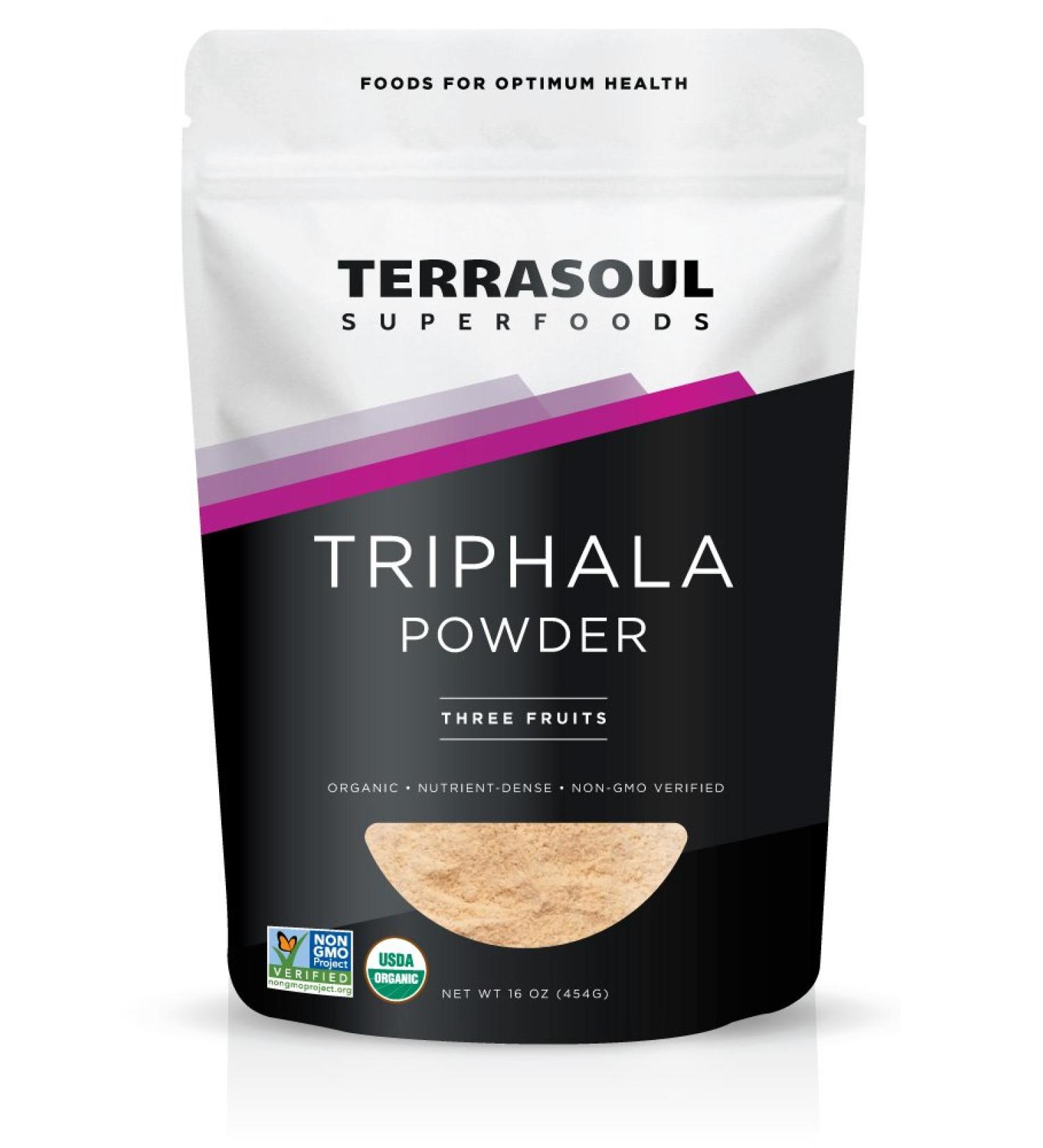 Terrasoul Superfoods Organic Triphala Powder - 1 lb | Pure & Natural - Buy Online on GoSupps.com