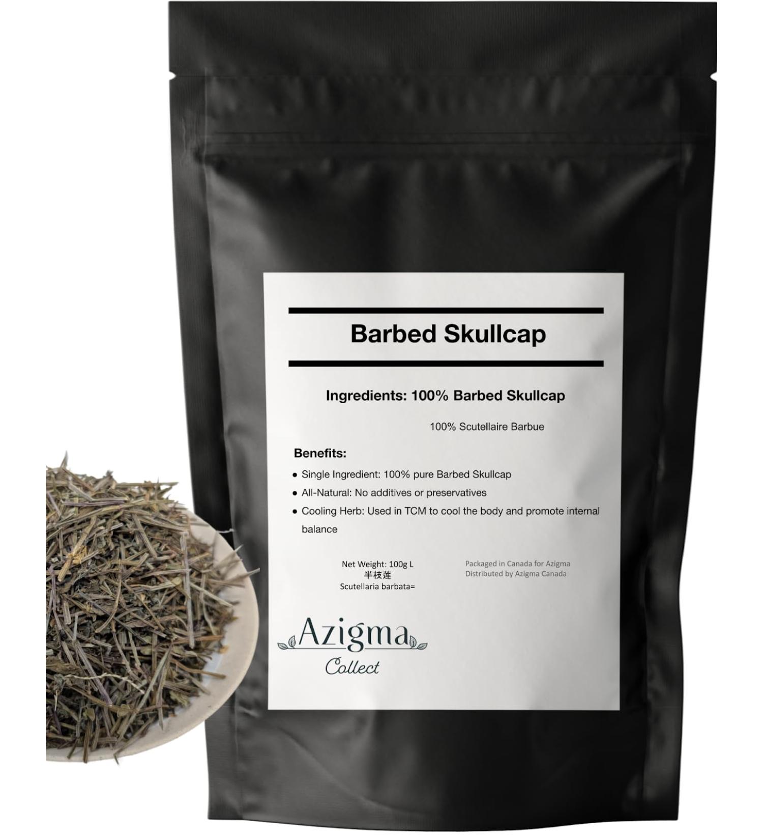 Barbed Skullcap Herb ( ) Scutellaria Barbata Dried Herb for Tea and Traditional Recipes Natural Skullcap for Brewing Chinese Tea Ingredient 100g - Buy Online on GoSupps.com