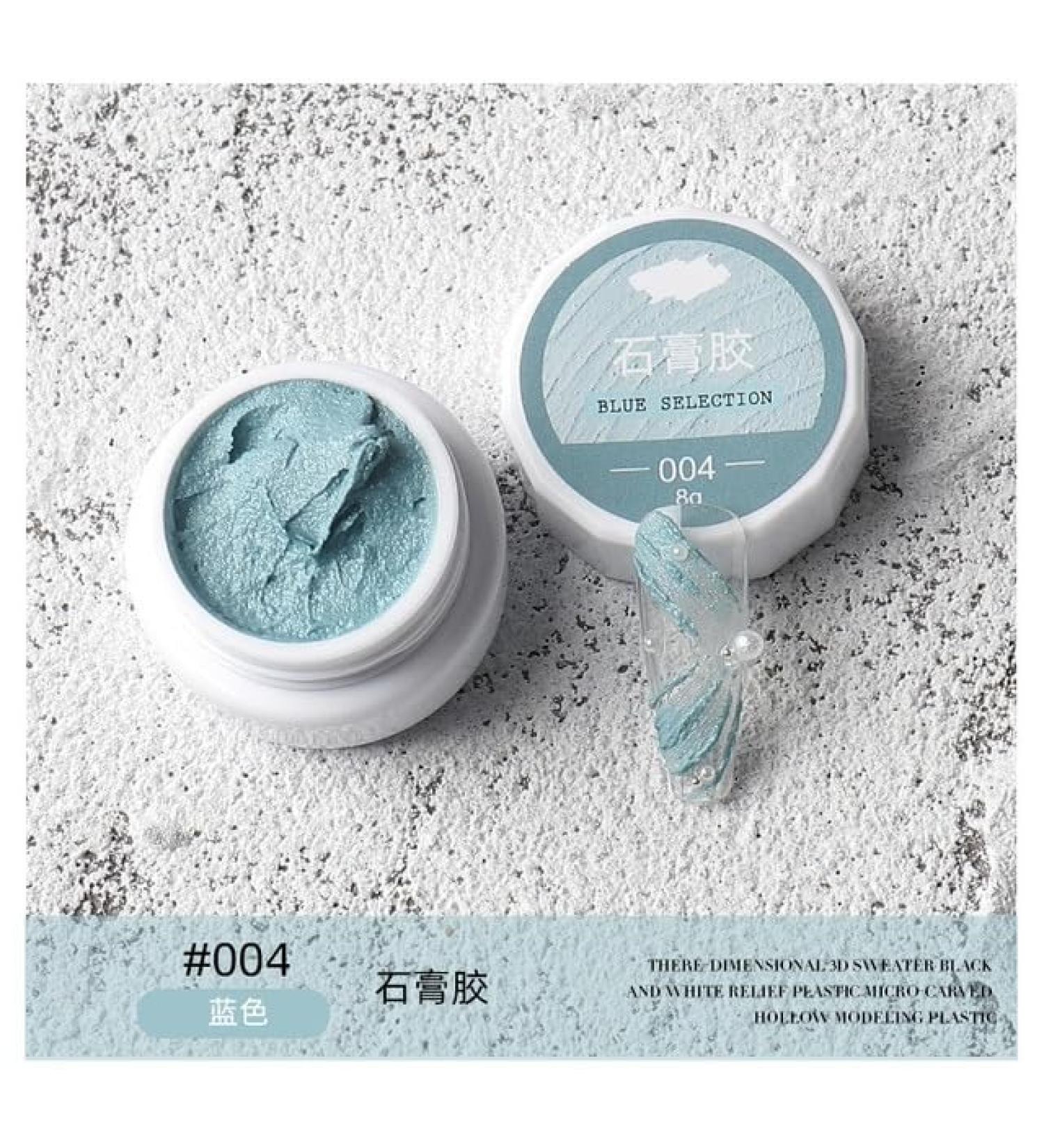 6 Colors Nail Art Plaster Paint Gel Kit Sand Texture Drawing No Need Top Coat/UV Nail Gel Polish/Lacquer Varnish 3D DIY - (Color: 4) - Buy Online on GoSupps.com