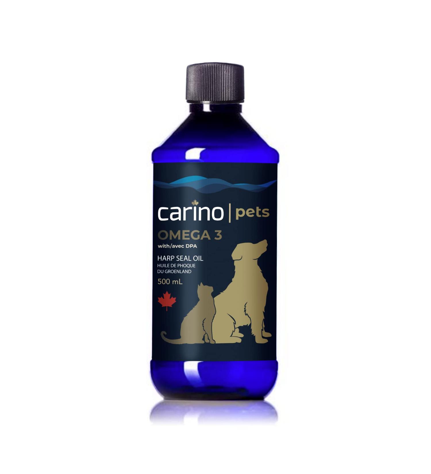 Carino Pets Omega 3 Harp Seal Oil (500 mL) - Buy Online on GoSupps.com