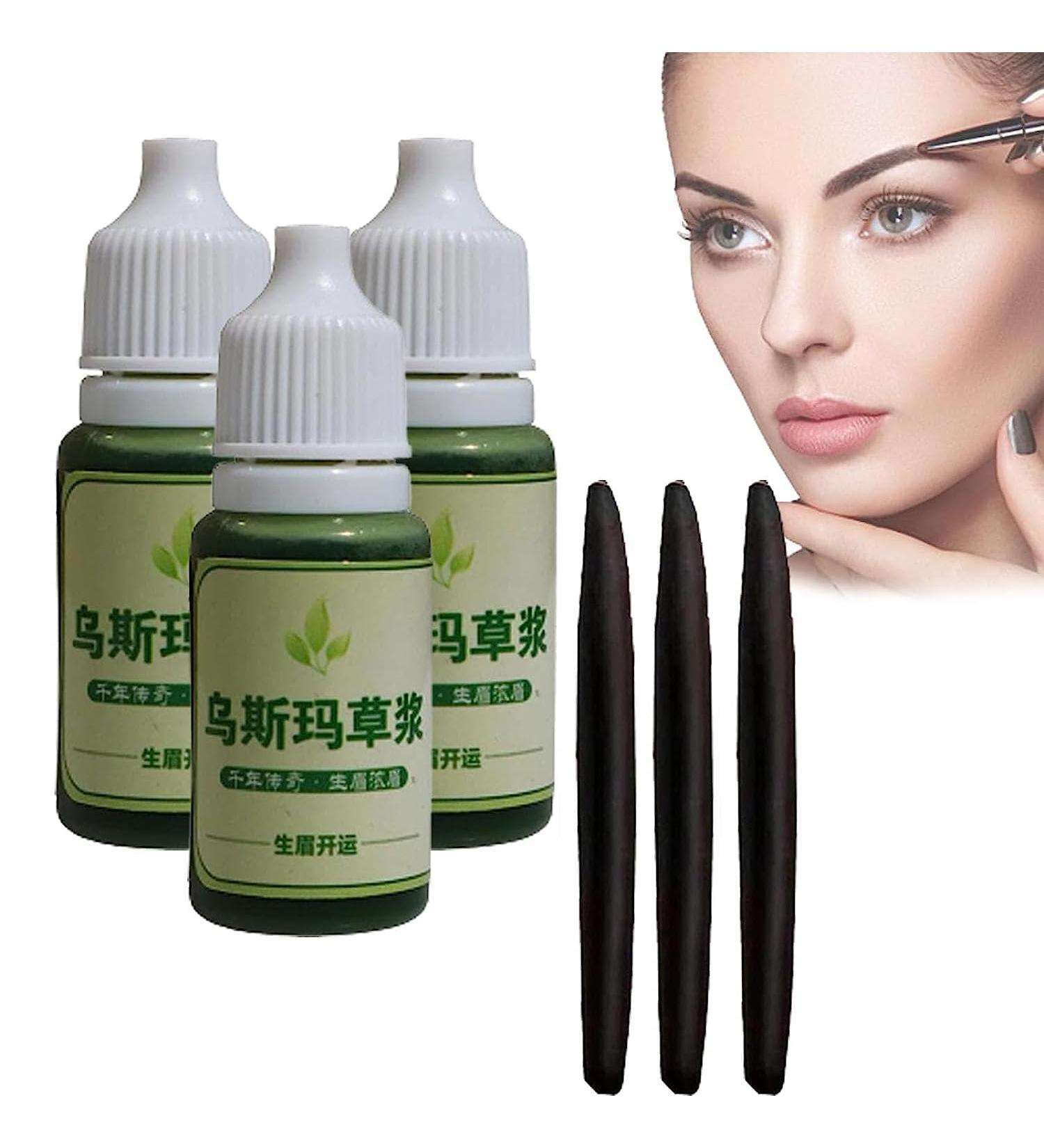  EXQST Usma Herb Extract Essence 10ML Usma Herb Hair Care Liquid Eyelashes Growth Nourishing Liquid Magic Small Stick Black - Buy Online on GoSupps.com