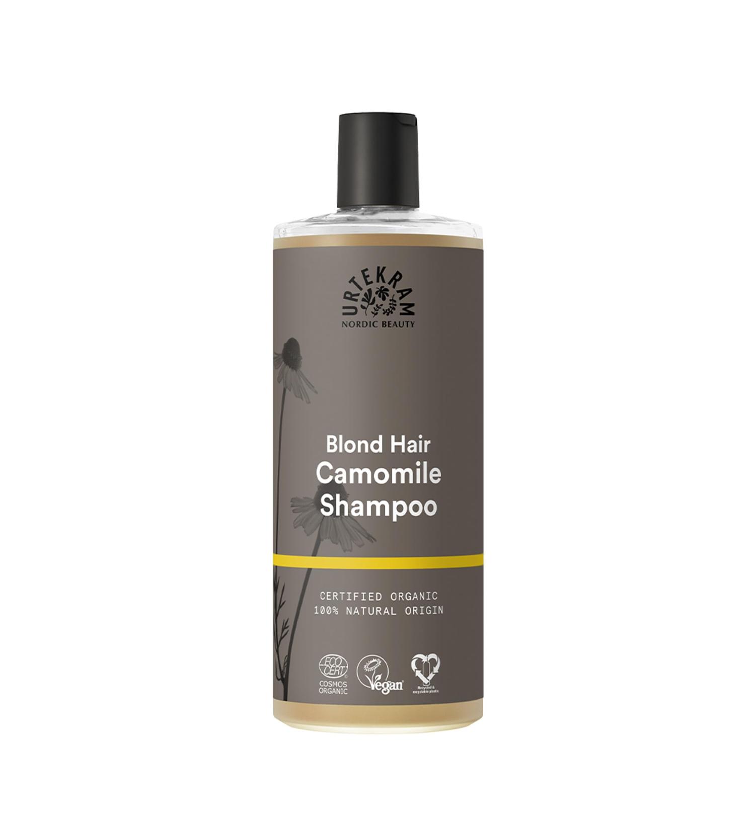 Urtekram Chamomile Shampoo for Blonde Hair - Organic Aloe Vera 500 ml - Best for Radiant Hair Care - Buy Online on GoSupps.com