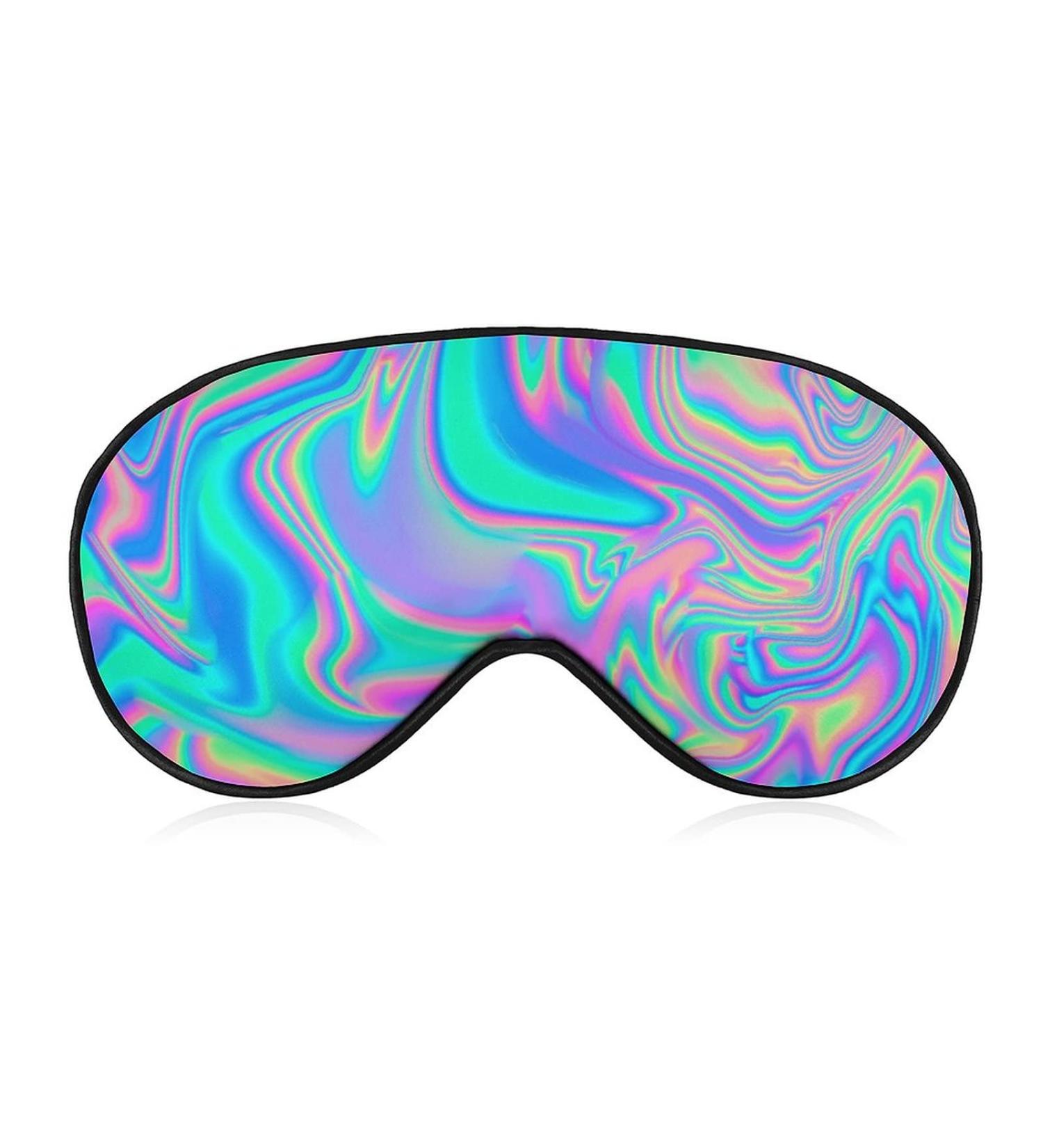 Colorful Psychedelic Trippy Art Sleep Mask for Women - Adjustable Eye Shades with Elastic Strap for Ultimate Comfort - Buy Online on GoSupps.com