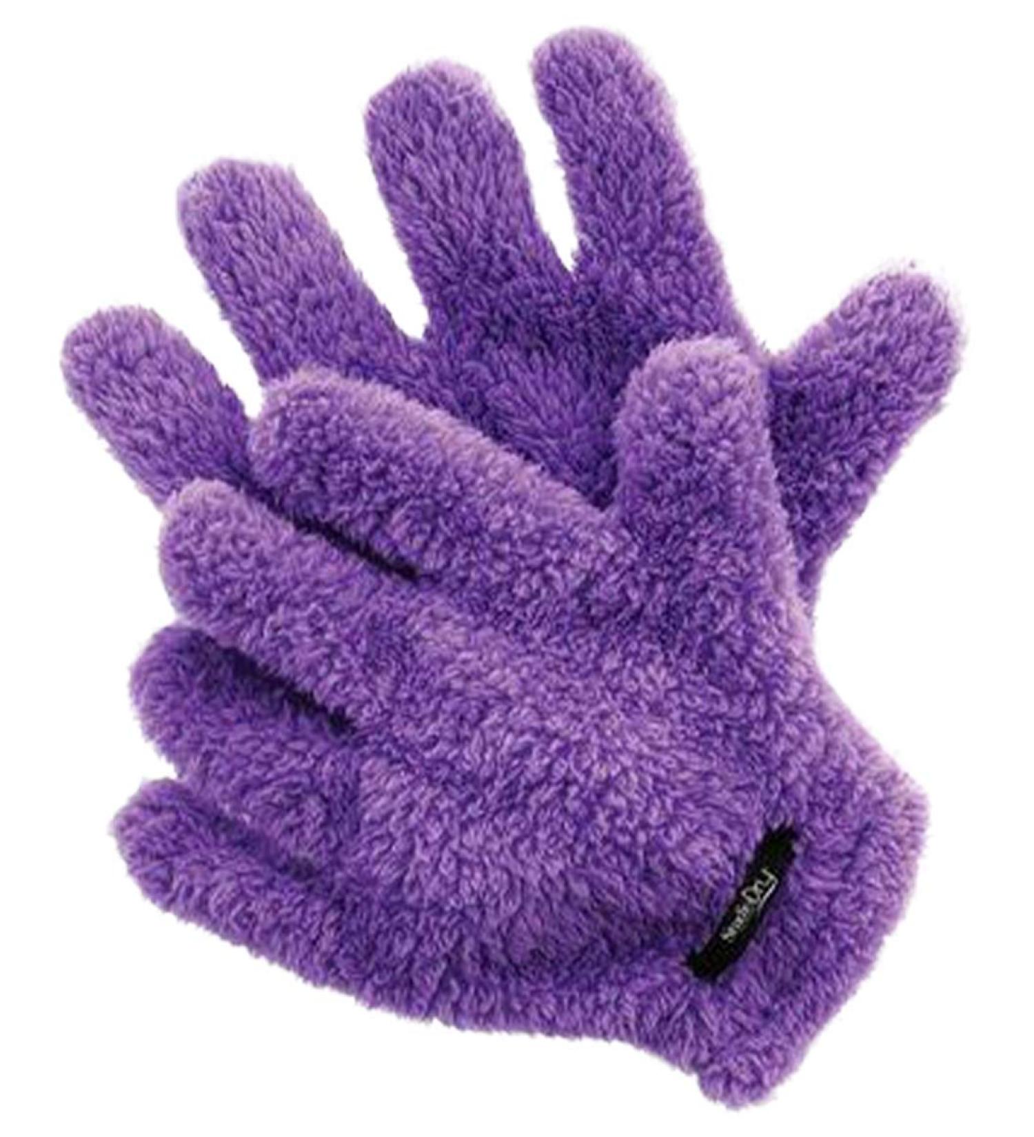 CURL KEEPER Purple Quick Dry Styling Gloves for Effortless Hair Styling - Buy Online on GoSupps.com