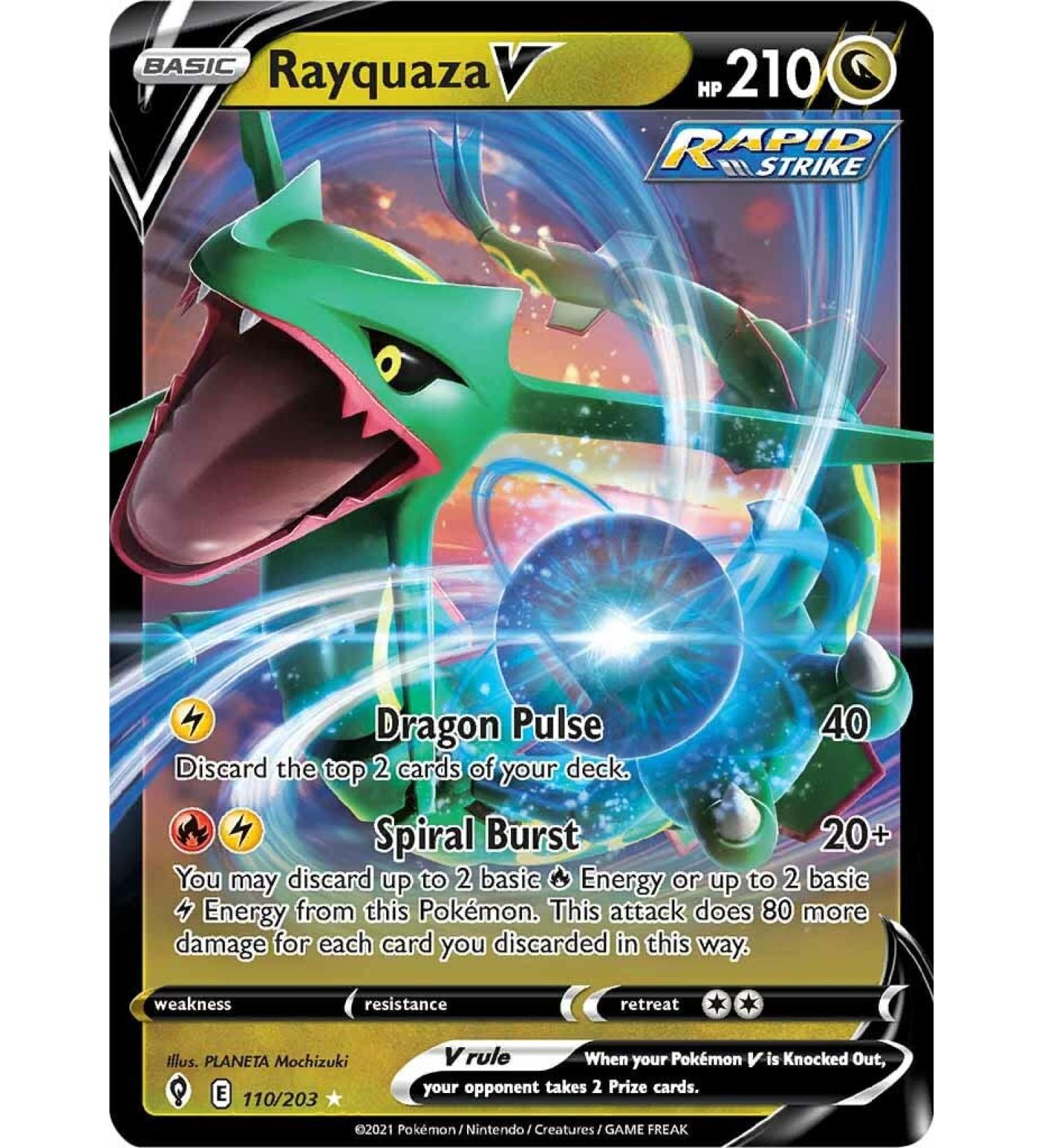 Rayquaza V - 110/203 - Ultra Rare - Sword & Shield - Evolving Skies