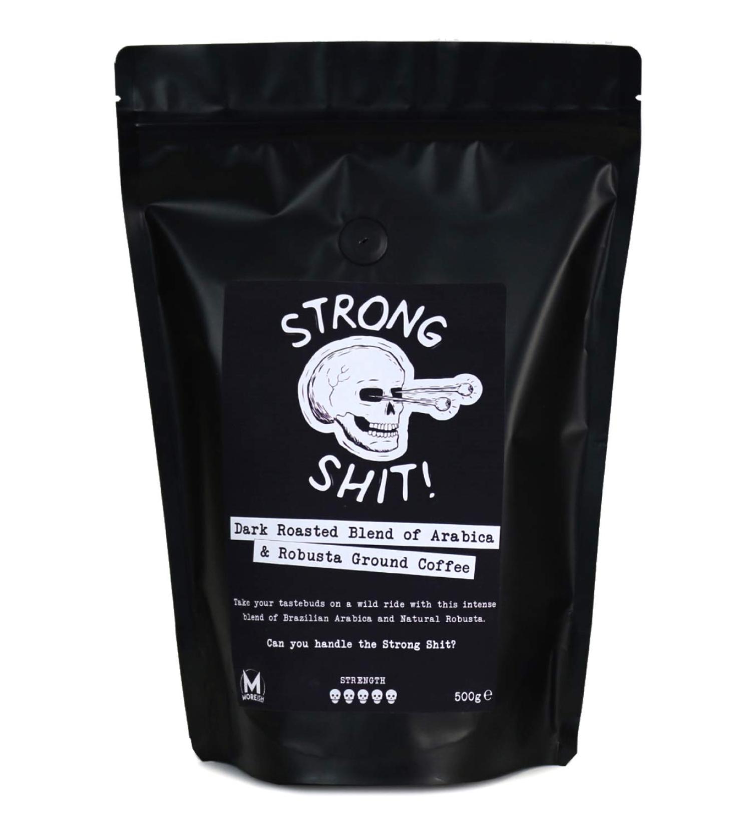 Premium Dark Roast Arabica and Robusta Ground Coffee - 500g - Buy Online on GoSupps.com