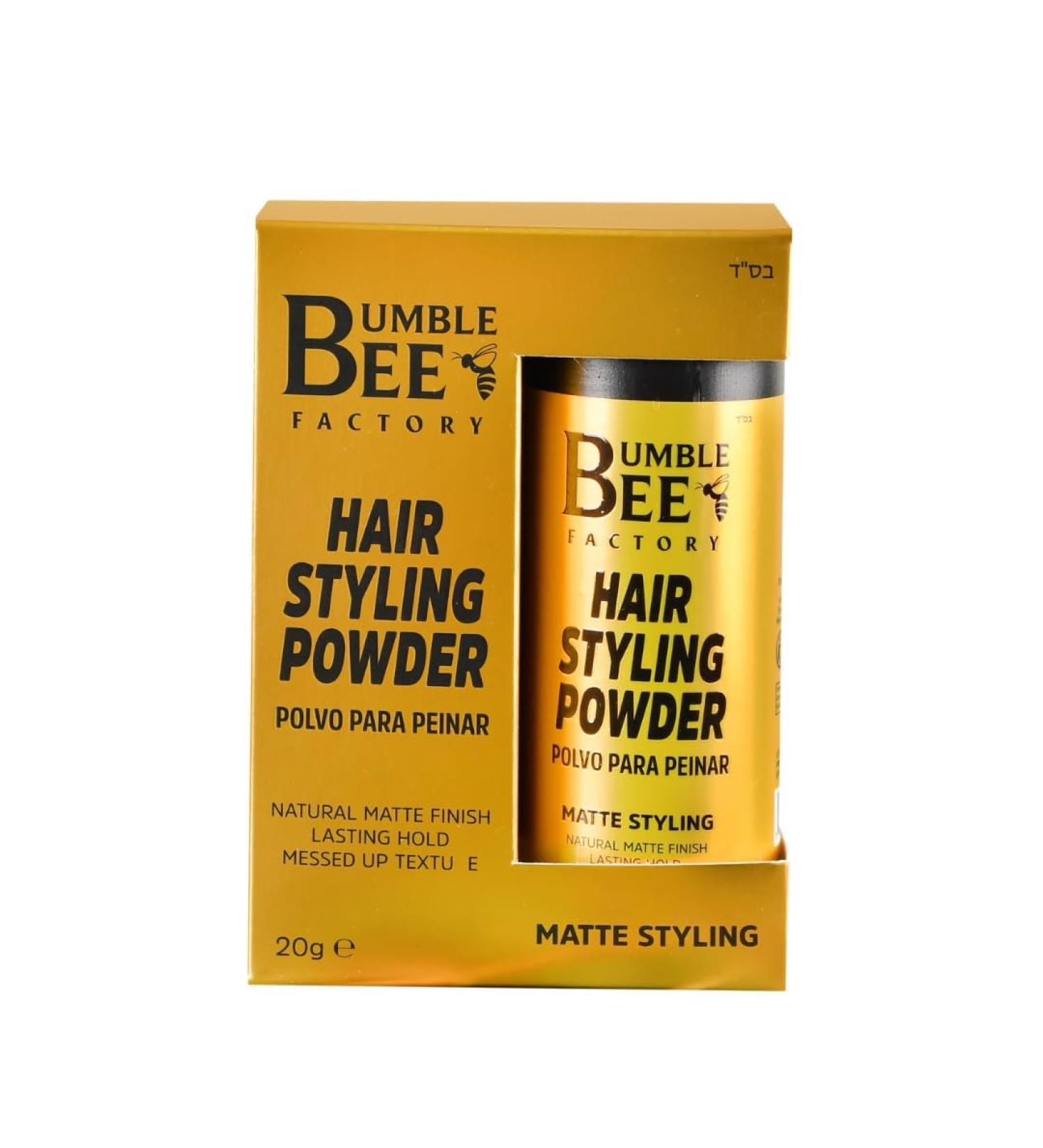 BUMBLE BEE Hair Styling Powder - Effortless Volume & Texture Natural Matte Finish No Grease - International Shipping Available - Buy Online on GoSupps.com