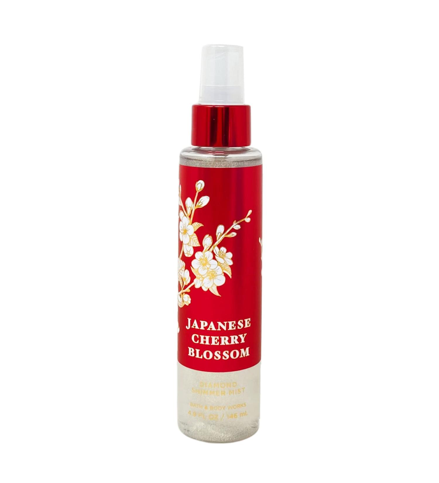 Bath & Body Works Japanese Cherry Blossom Diamond Shimmer Mist - 4.9 fl oz / 146 mL Japanese Cherry Blossom 4.9 Fl Oz (Pack of 1)