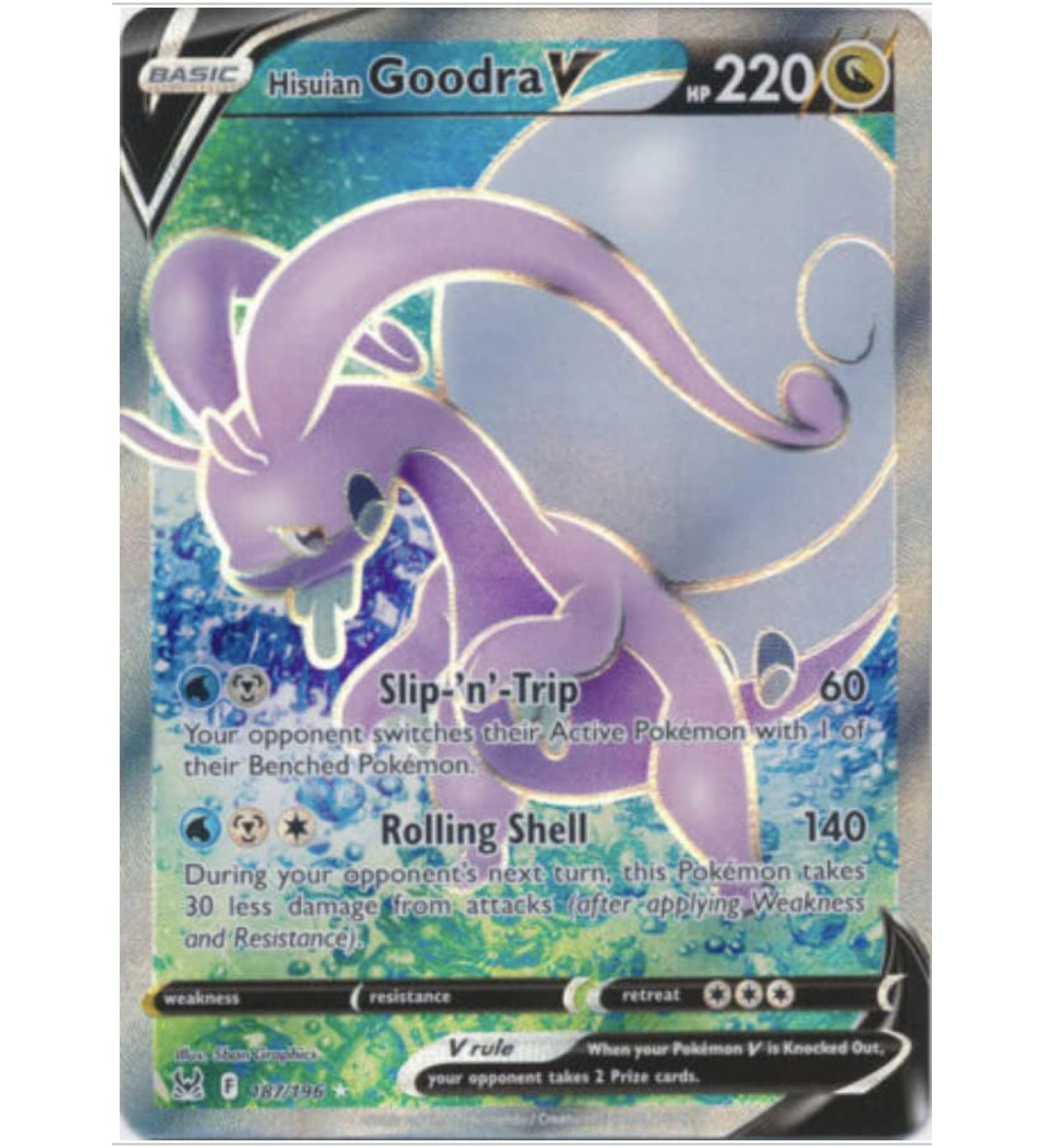 Hisuian Goodra V - 187/196 - Full Art - Lost Origins - NM/M