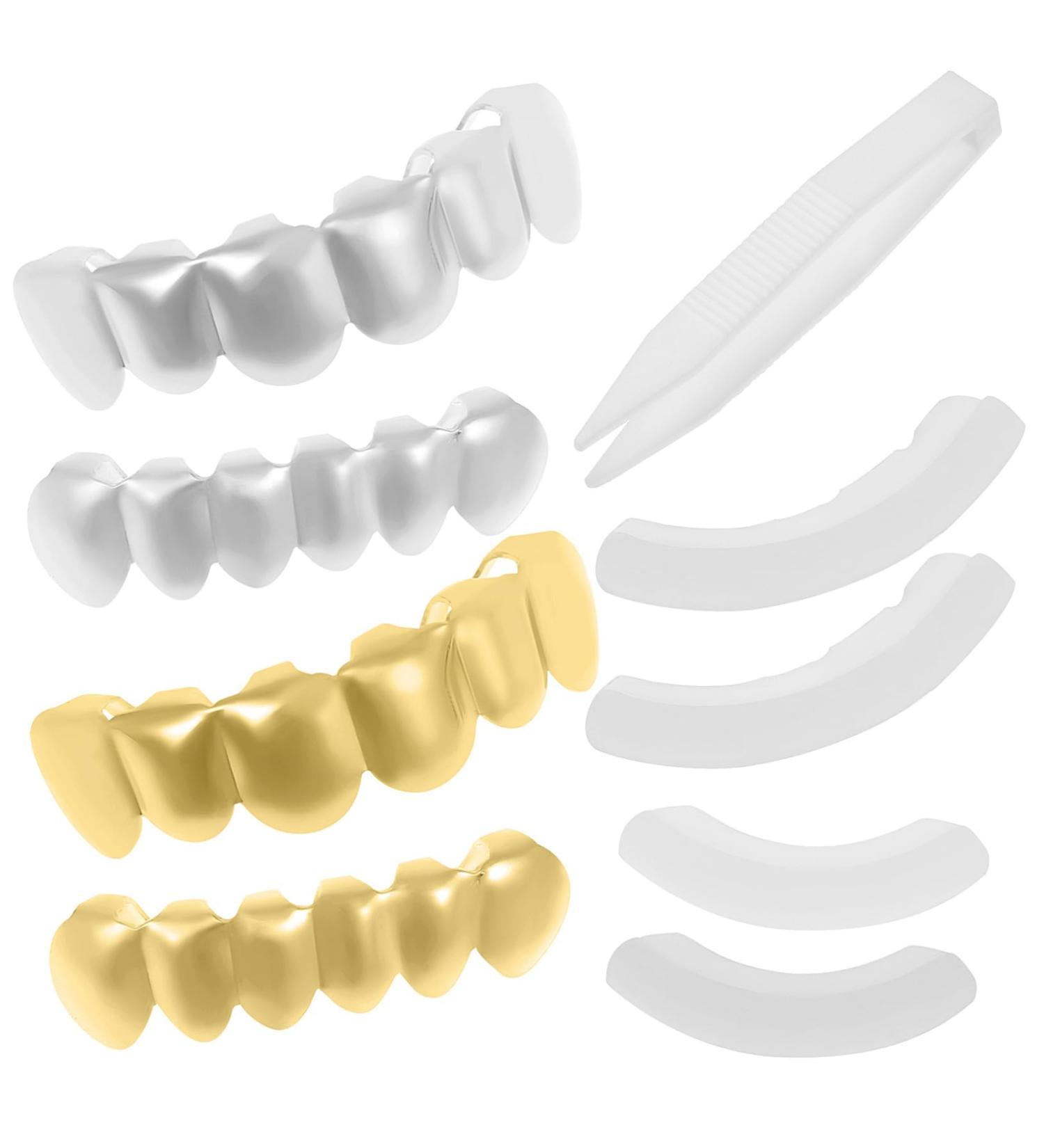 Stobok Hip-Hop Gold Trousers & Grill Cosplay Jewelry | Trendy European & American Accessories for Ultimate Style - Buy Online on GoSupps.com