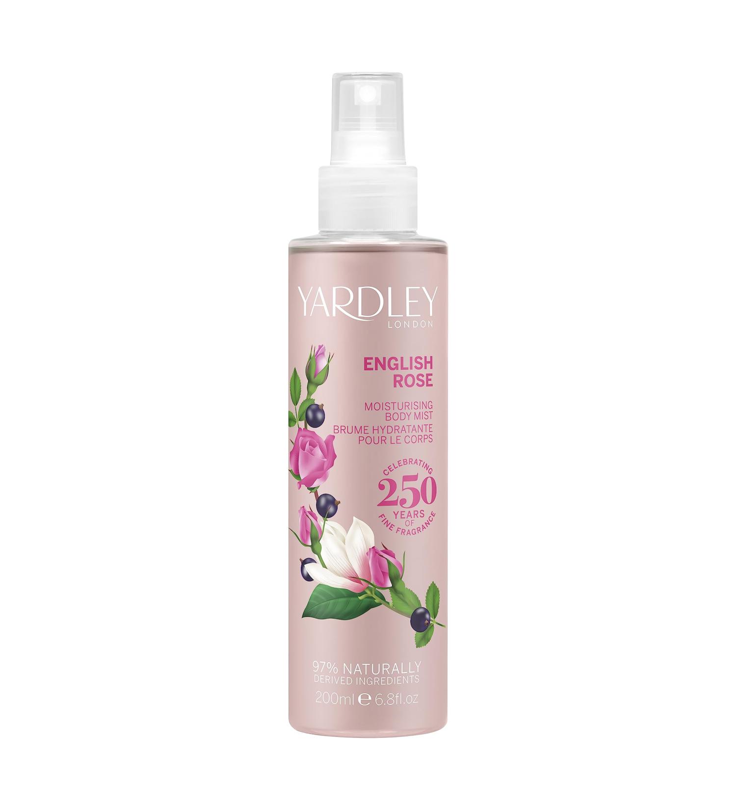 Yardley of London English Rose Moisturising Fragrance Body Mist for Women 6.8 Ounce 6.8 Fl Oz (Pack of 1) - Buy Online on GoSupps.com