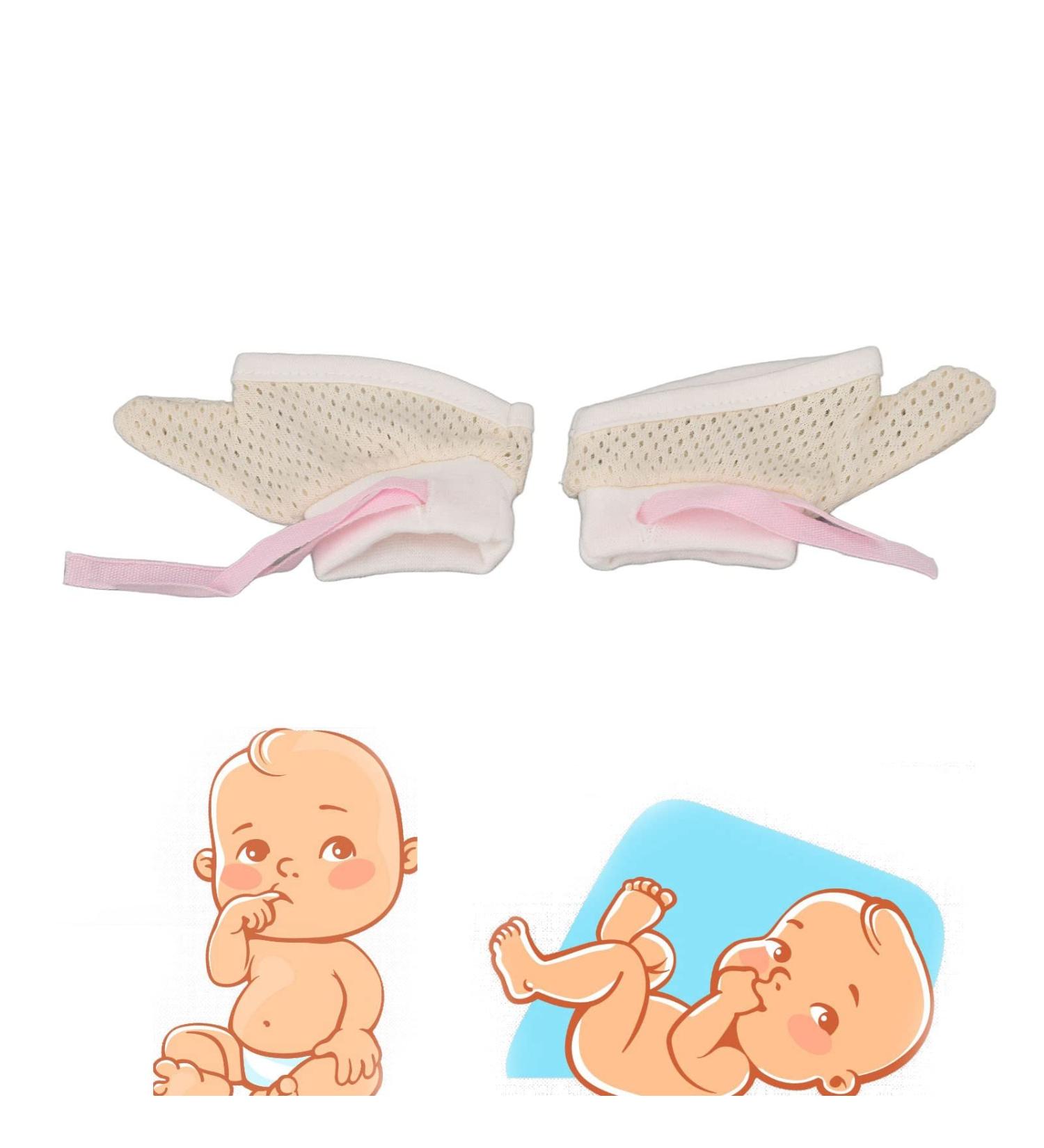 Thumb Sucking Prevention: Adjustable Baby Suction Finger Gloves - Soft Breathable Protection for Infants & Toddlers - Buy Online on GoSupps.com