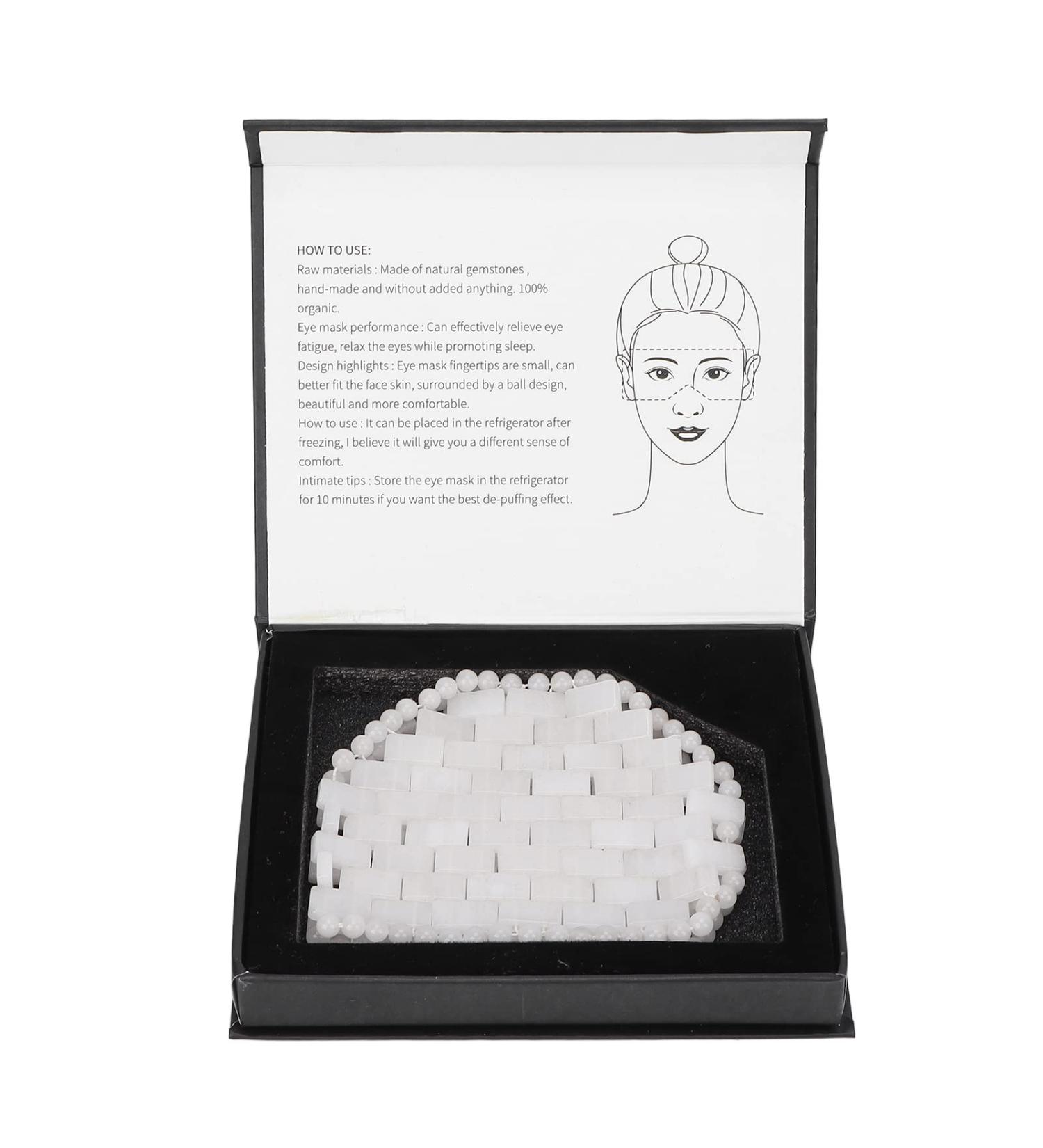 Verdant Touch Jadestone Eye Pads - Natural White Eye Treatment for Dark Circles & Better Sleep | Skin Care Essential - Buy Online on GoSupps.com