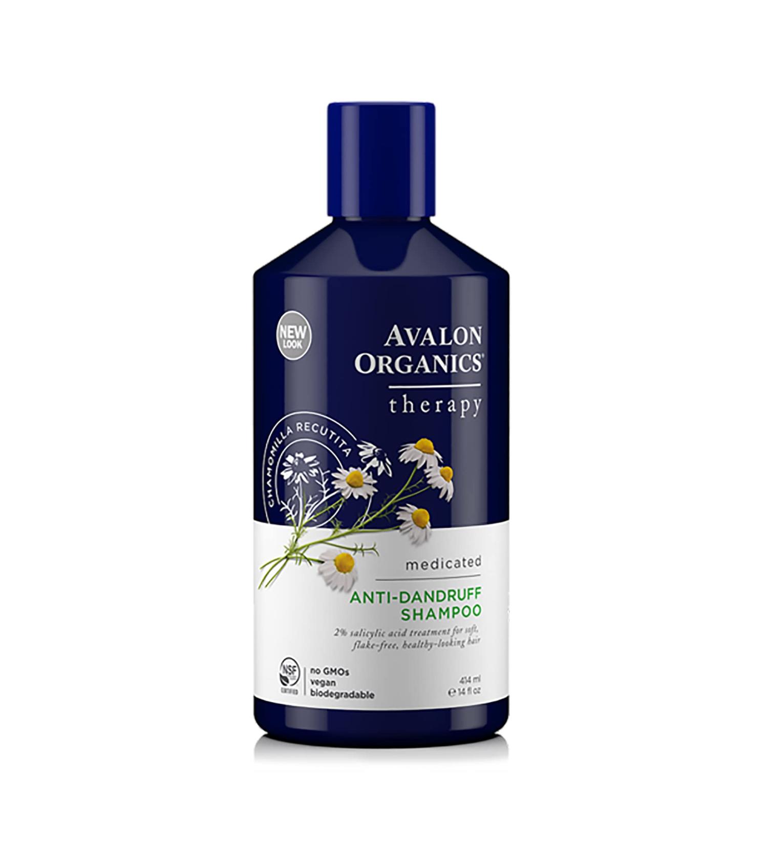 Avalon Organics Therapy Medicated Anti-Dandruff Shampoo 14 Oz - Soothes Scalp Irritation and Fights Dandruff - Buy Online on GoSupps.com