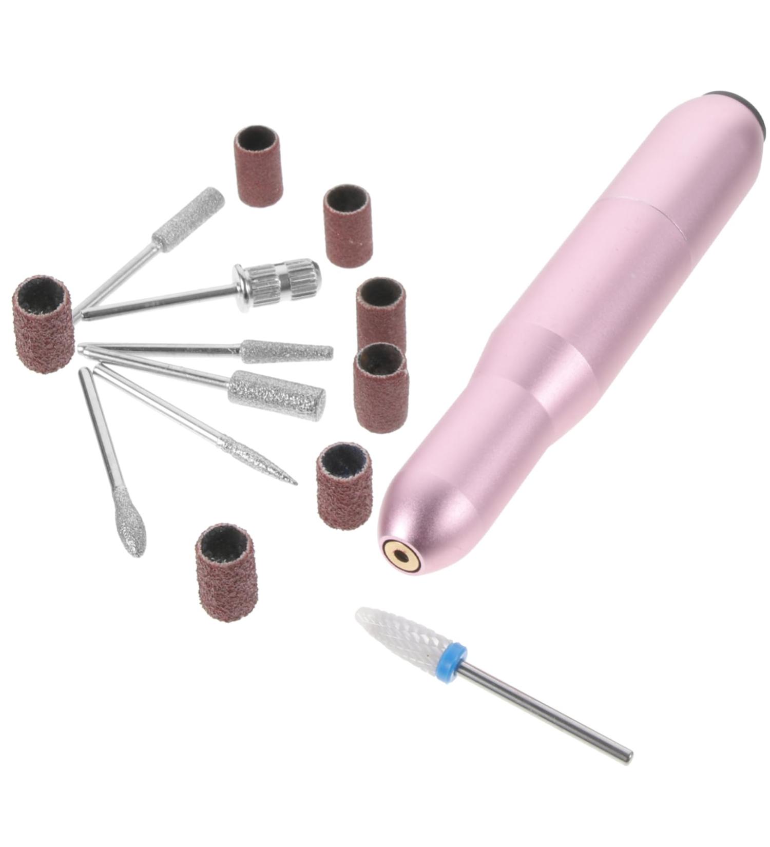 Ipetboom Gel Kit 1 Set Polisher Nail Drill Head Kit De Manicura Small Rig Manicure Tools Nail Supplies Kit De Para U as En Gel Nails Kit Aluminum Alloy Miss Small Drilling Rig Pedicure 11.2X2X2CM Rose Gold - Buy Online on GoSupps.com