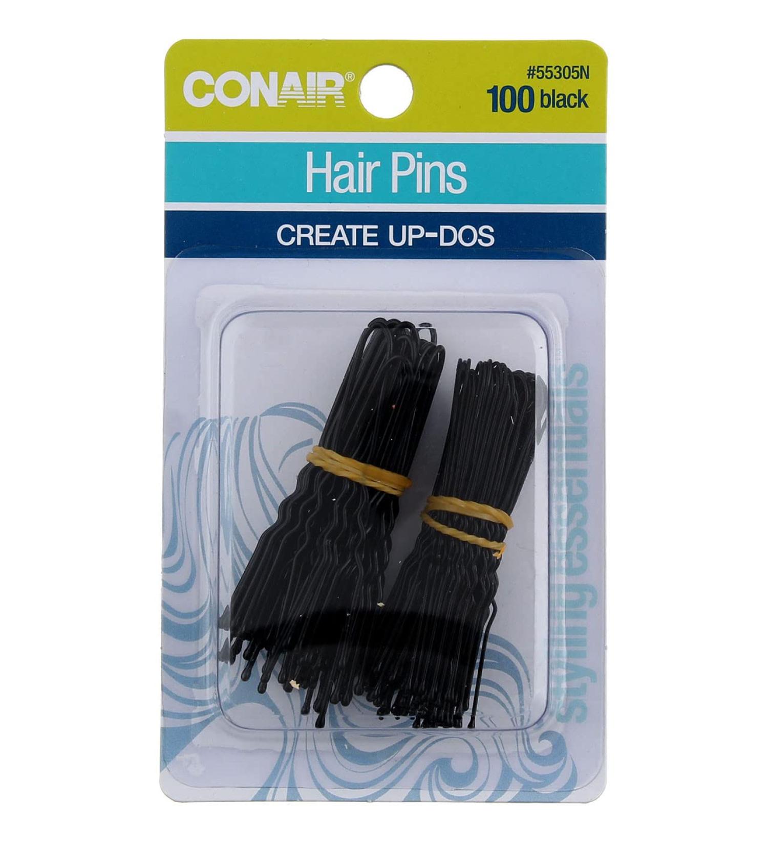 Conair Black Hair Pins - 100 Pieces for Perfect Up-Dos - Buy Online on GoSupps.com