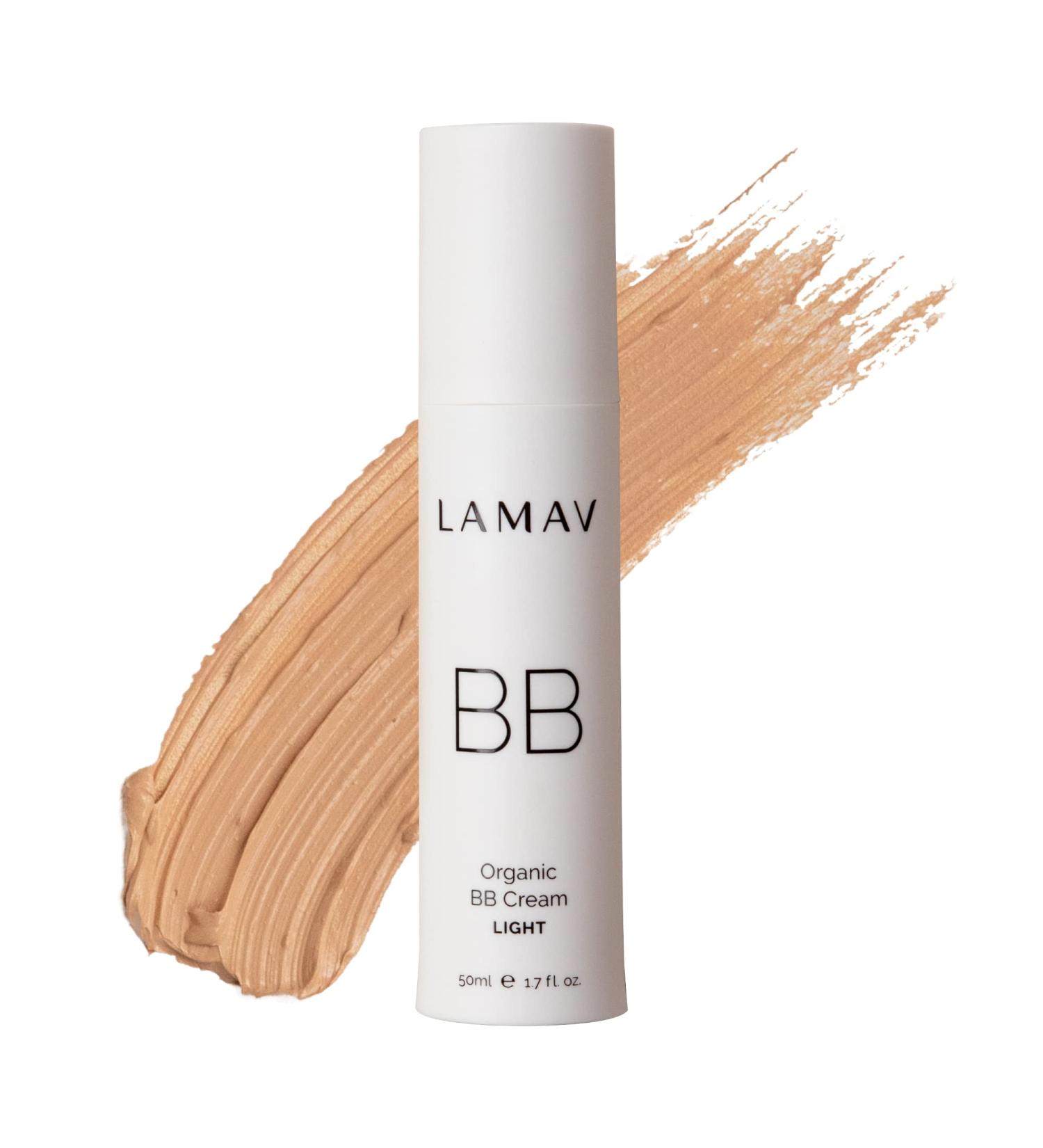 La Mav Organic BB Cream Light - Tinted Moisturizer, Foundation, and Sunscreen for Oily, Acne Prone, and Dry Skin - Buy Online on GoSupps.com