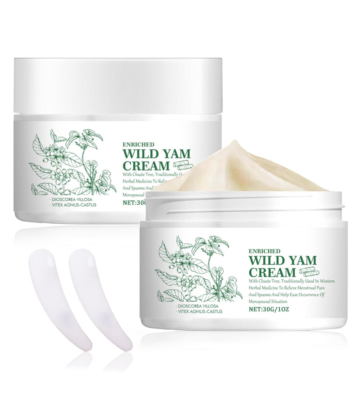 2 Pieces Wild Yam Cream Yam Cream Wild Yam Cream Organic For Natural Balance Organic Wild Yam Cream Skin Moisturizer Suitable Women Organic Wild Yam Cream for All Skin Types - Buy Online on GoSupps.com