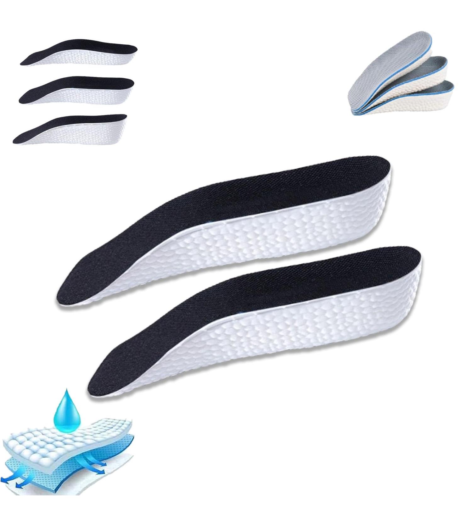 Orthopedic High Pads 2.0 & 1.0 | Height-Lifting Insoles & Arch Support for Men & Women - Black 0.59in - Buy Online on GoSupps.com